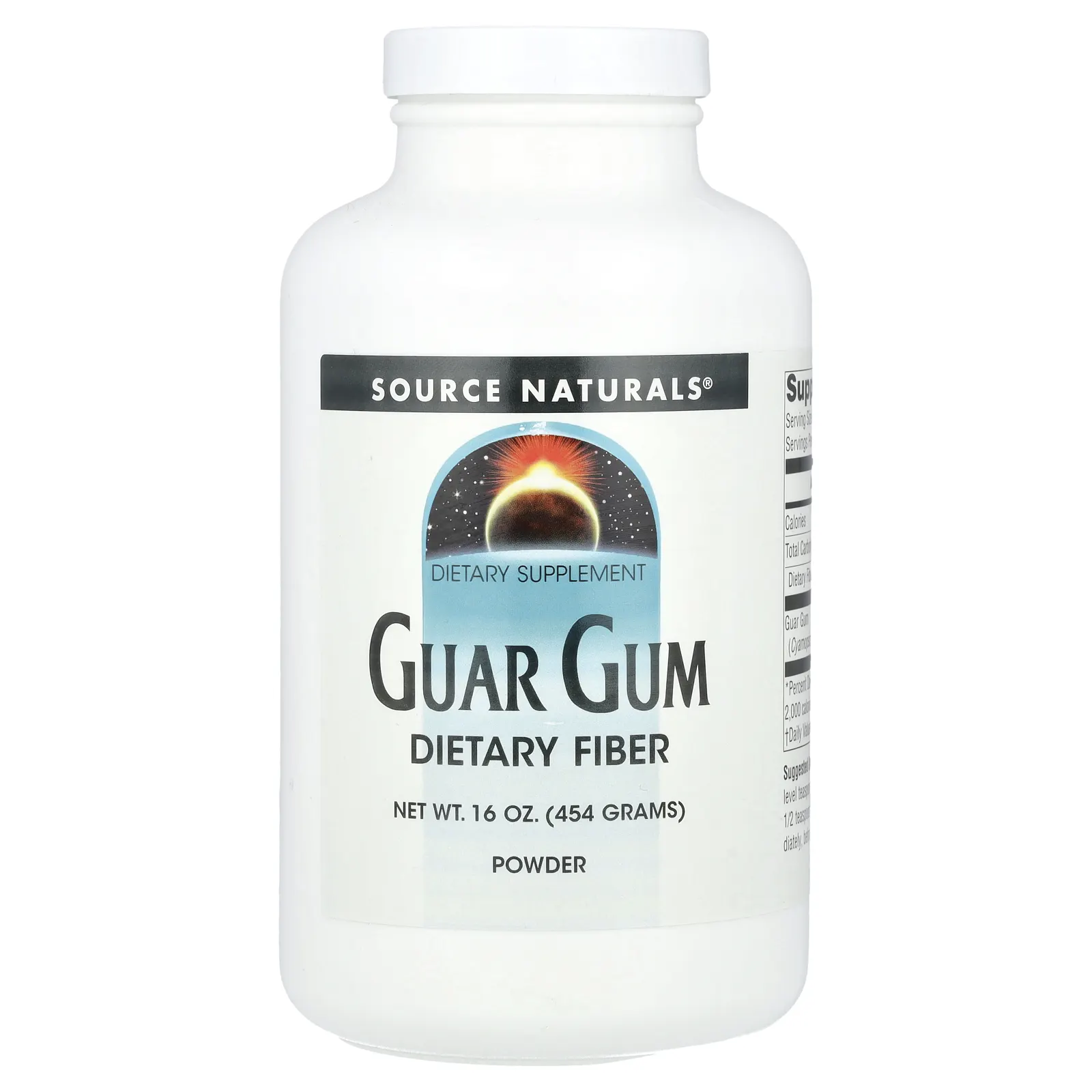 Source Naturals, Гуаровая камедь, 454 г (16 унций)