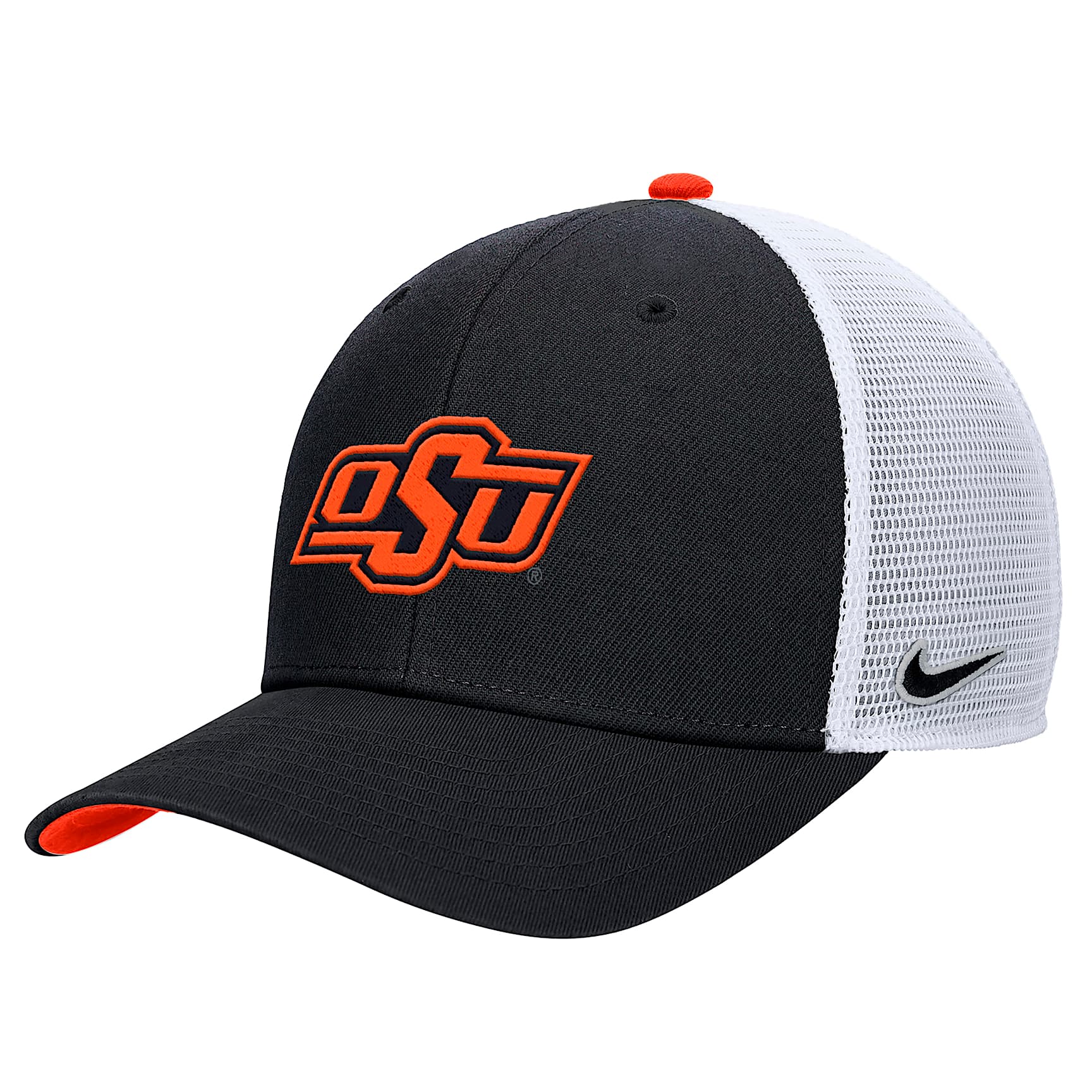 Oklahoma State Rise Men's Nike College Structured Trucker Cap