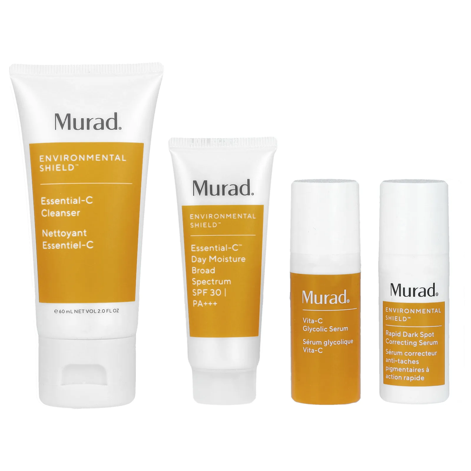 Murad, Environmental Shield, пробный набор Brighten, 4 предмета