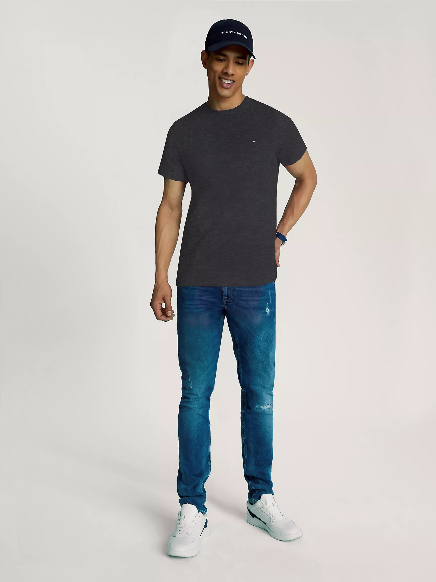 Мужская футболка Tommy Hilfiger, Базовая однотонная футболка