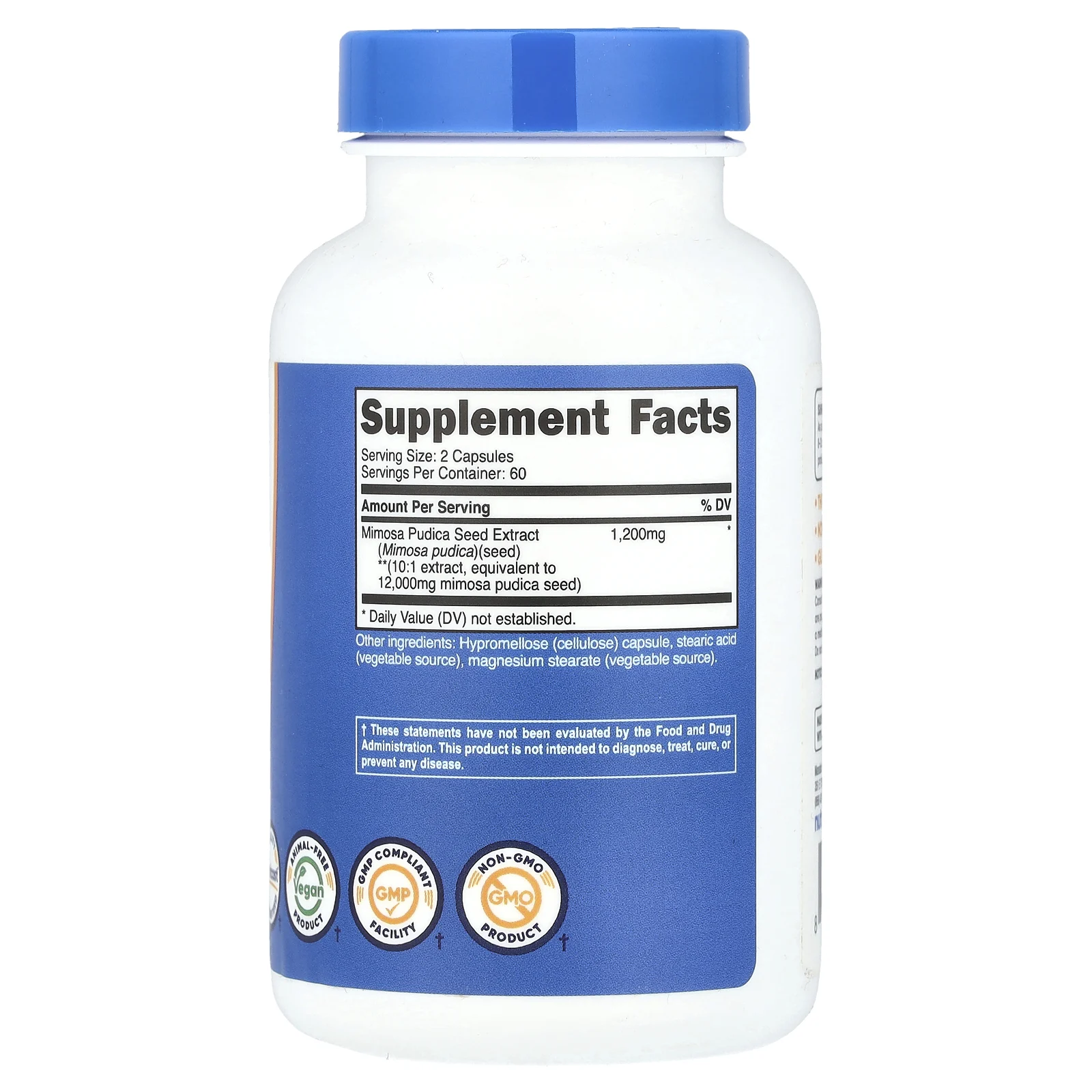 Nutricost, Семена мимозы стручковой, 12000 мг, 120 капсул (6000 мг в каждой капсуле)