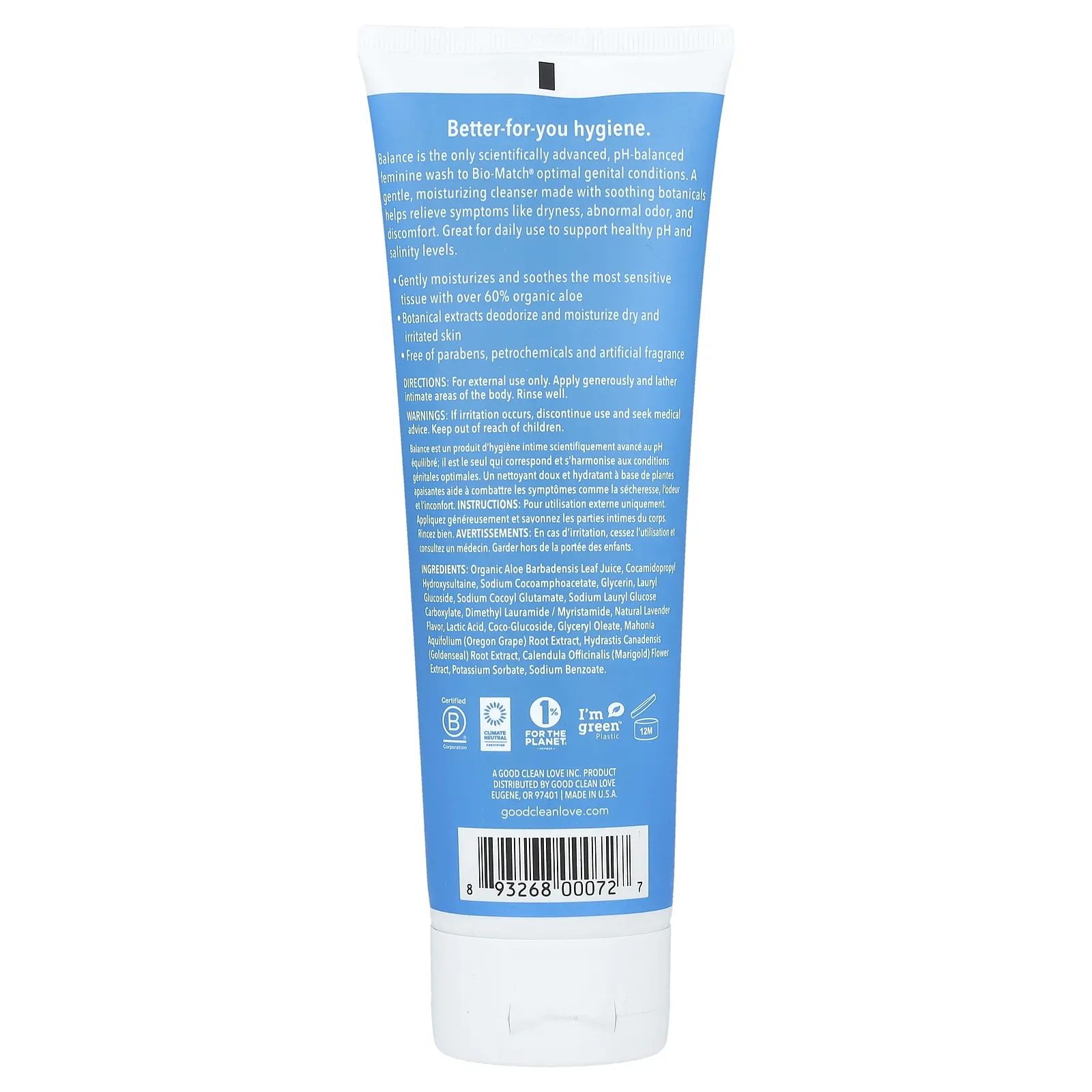 Good Clean Love, Balance, женское средство для душа, 236 мл (8 жидк. Унций)