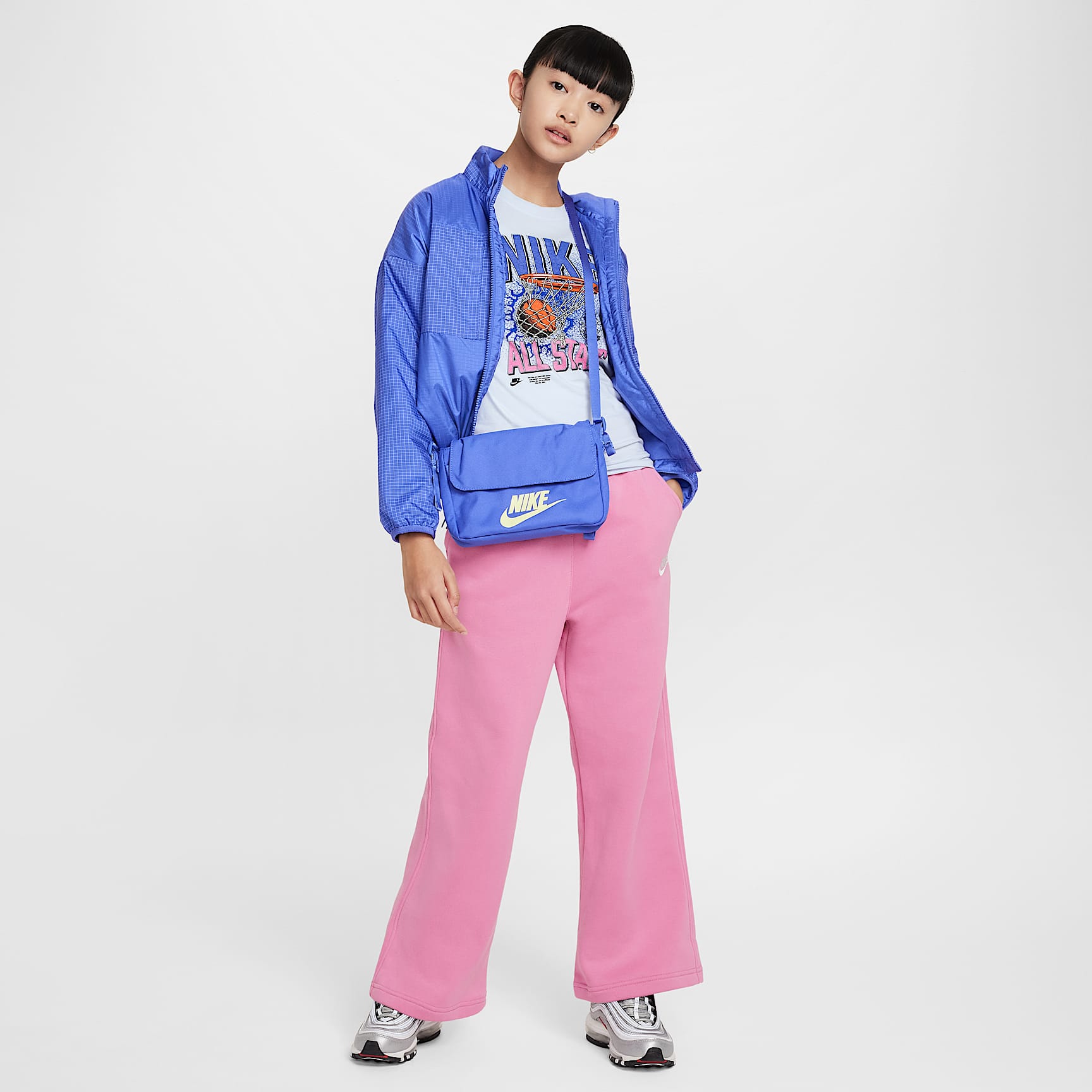 Nike Sportswear Club Fleece Girls' Wide-Leg Pants
