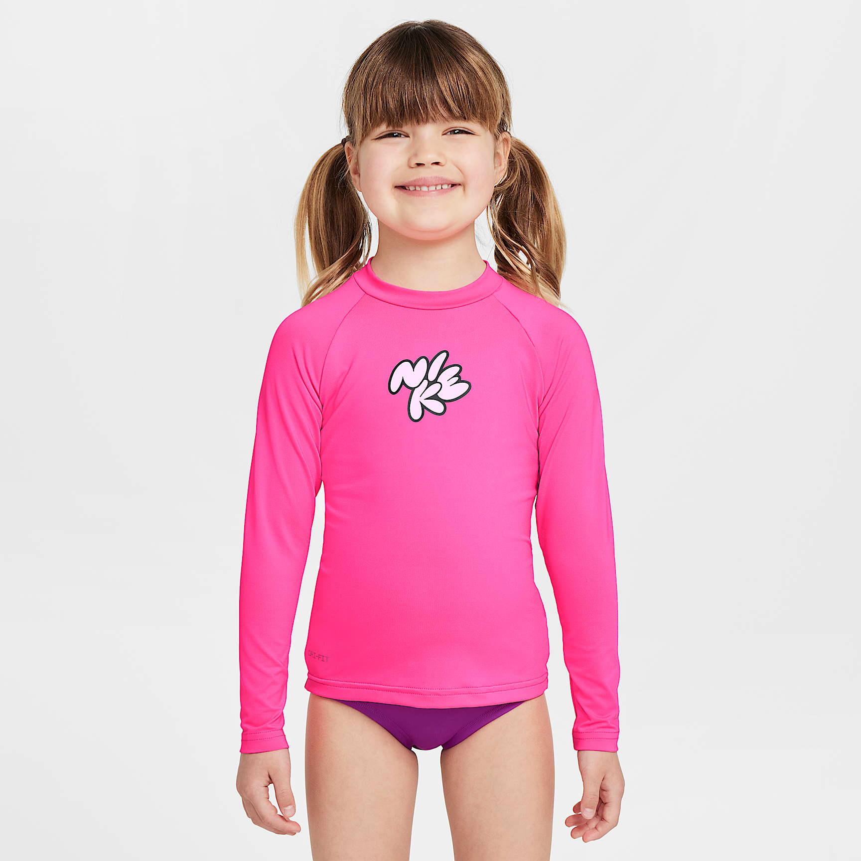 Nike Swim Hydroguard Little Kids' (Girls') Long-Sleeve T-Shirt