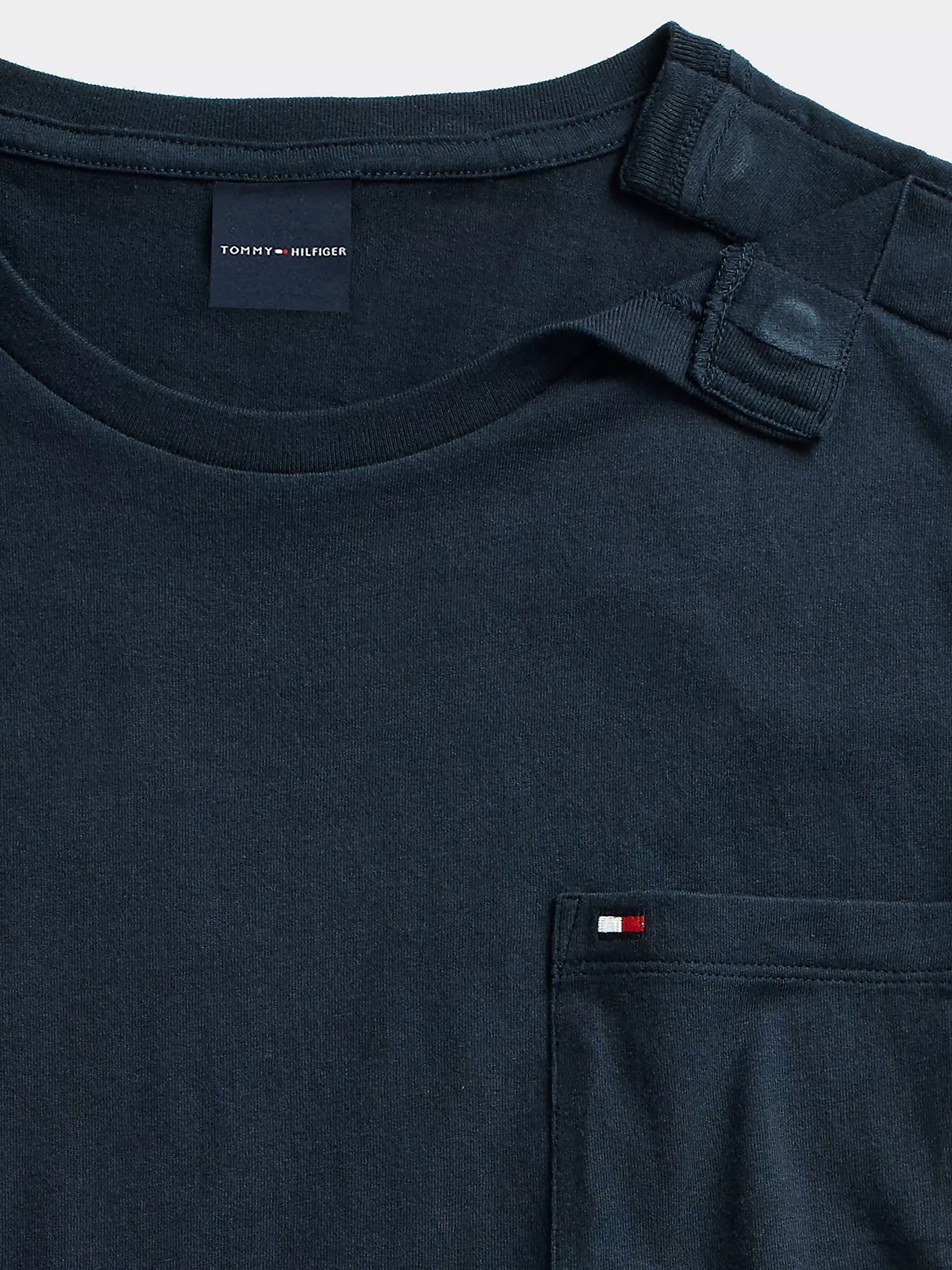 Мужская футболка Tommy Hilfiger, Меланжевая футболка с карманом