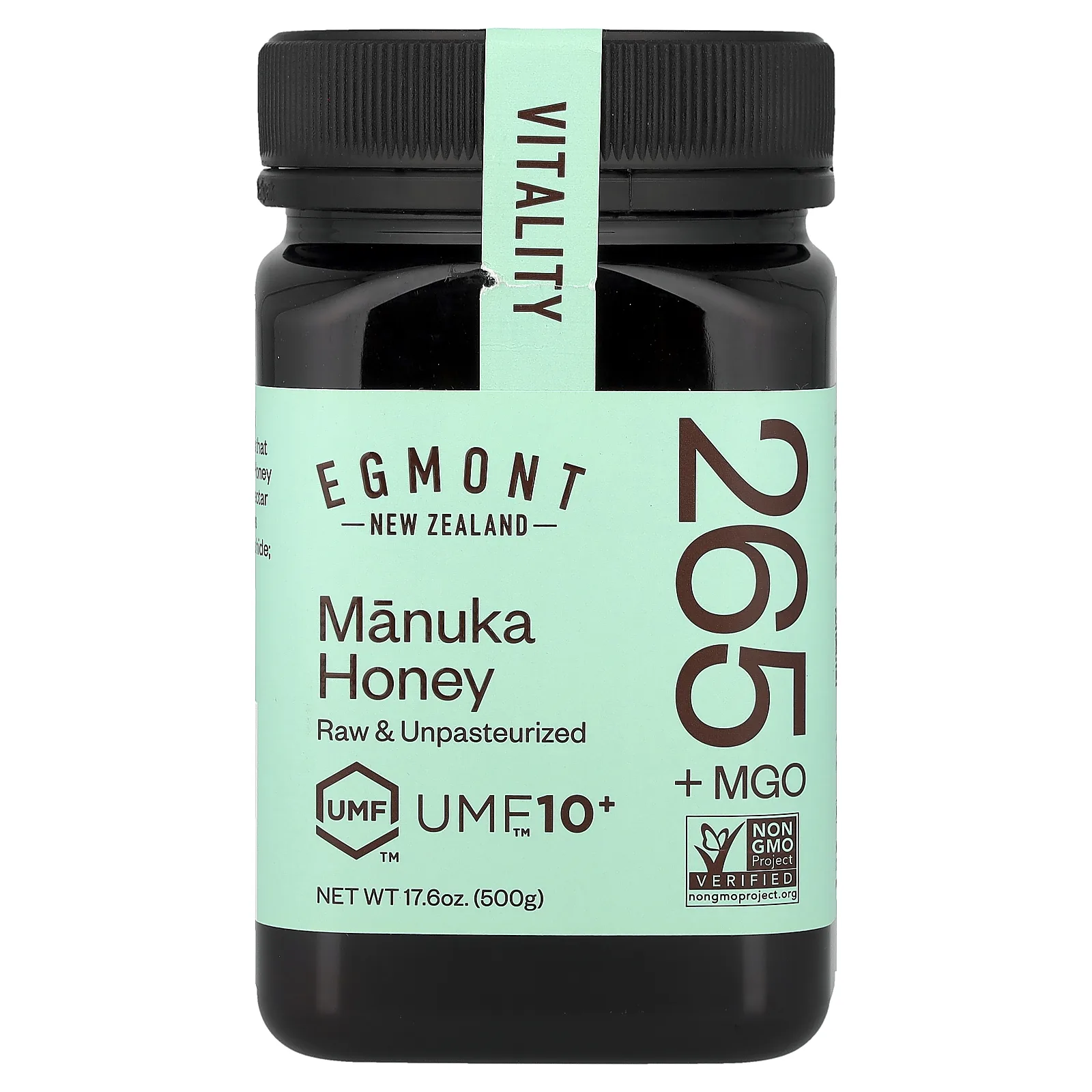 Egmont Honey, мед манука, необработанный и непастеризованный, UMF™ 10+, MGO 265+, 500 г (17,6 унции)