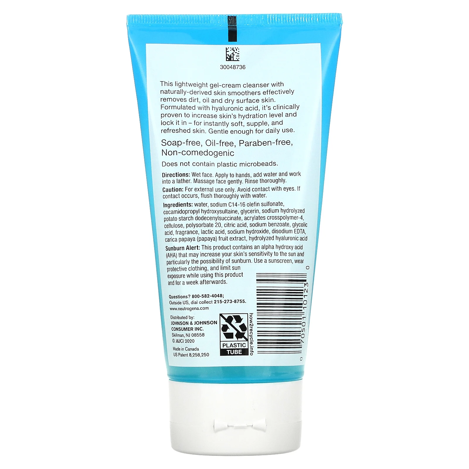 Neutrogena, Отшелушивающее очищающее средство  Гидробуст , 5 унц. (141 г)