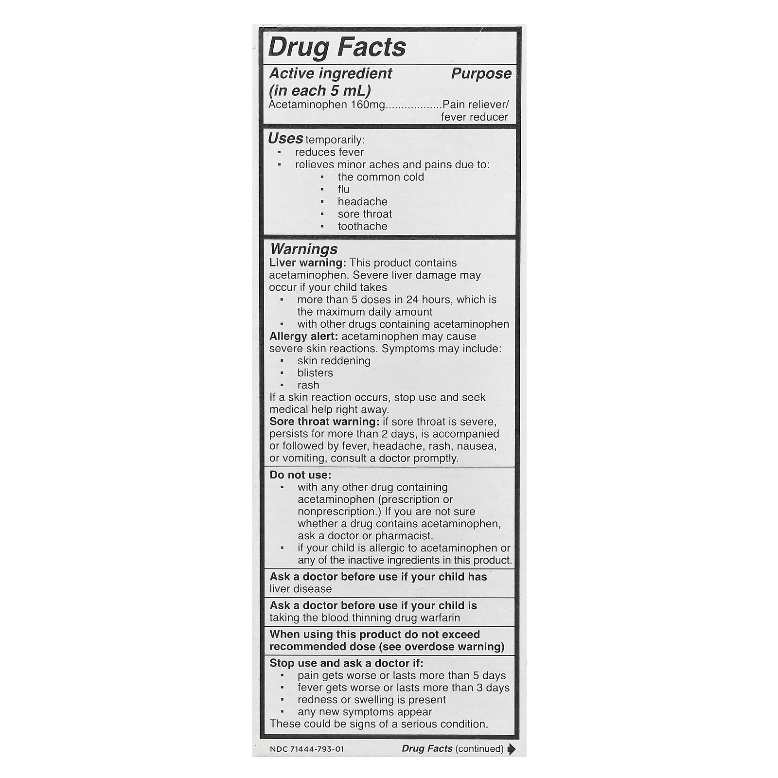 Mommy's Bliss, Children's, против боли и лихорадки, для детей 2–11 лет, вкусные ягоды, 118 мл (4 жидк. Унции)