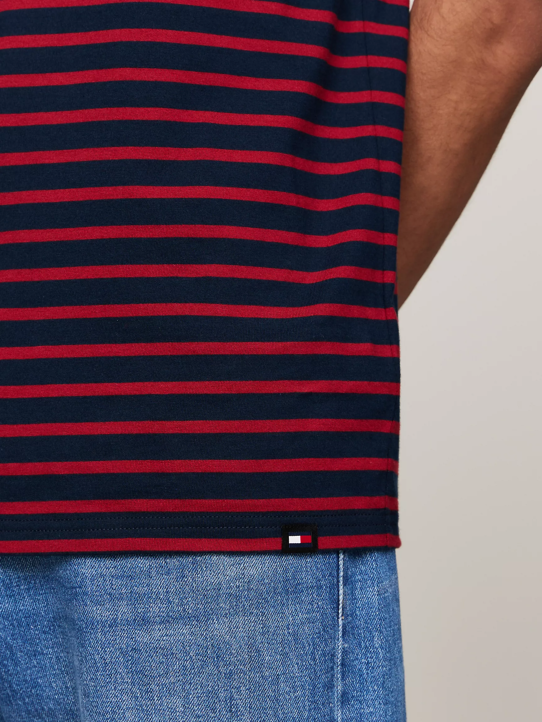 Мужская футболка Tommy Hilfiger, Морская полосатая футболка TJ