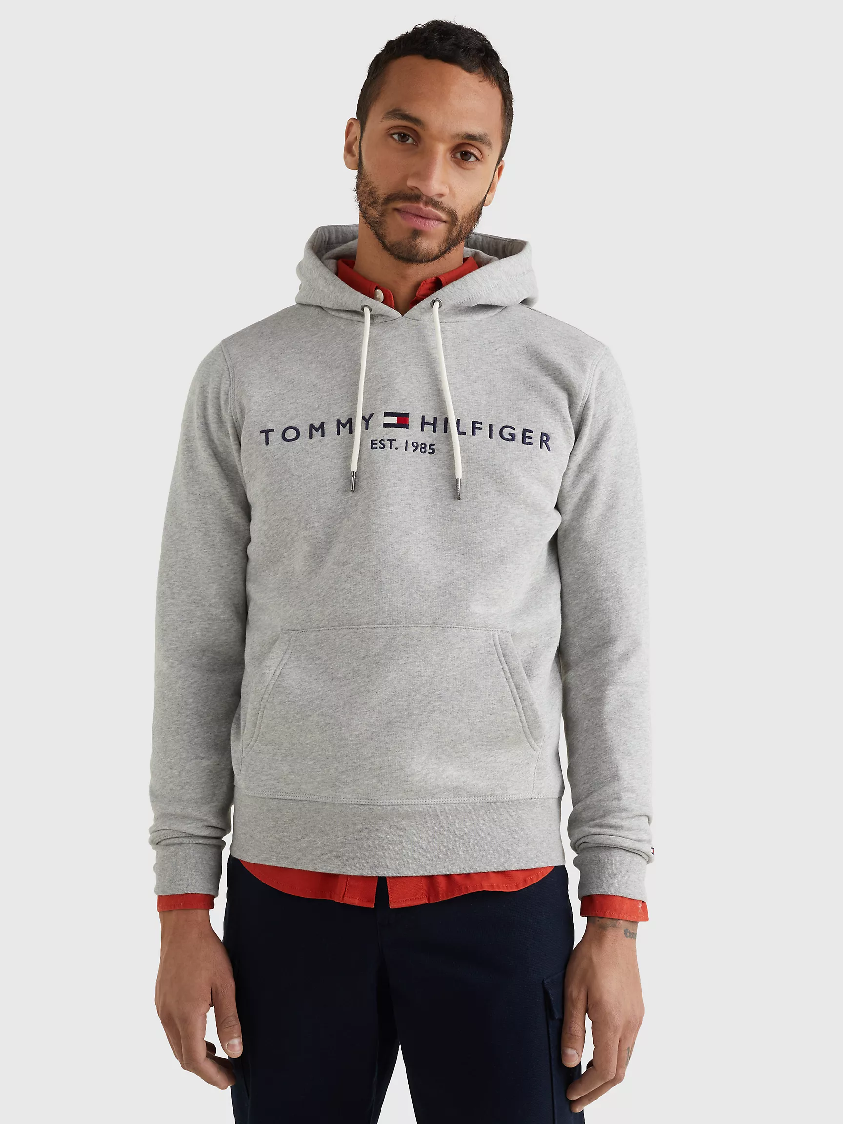 Мужское худи Tommy Hilfiger, Худи с вышитым логотипом Tommy