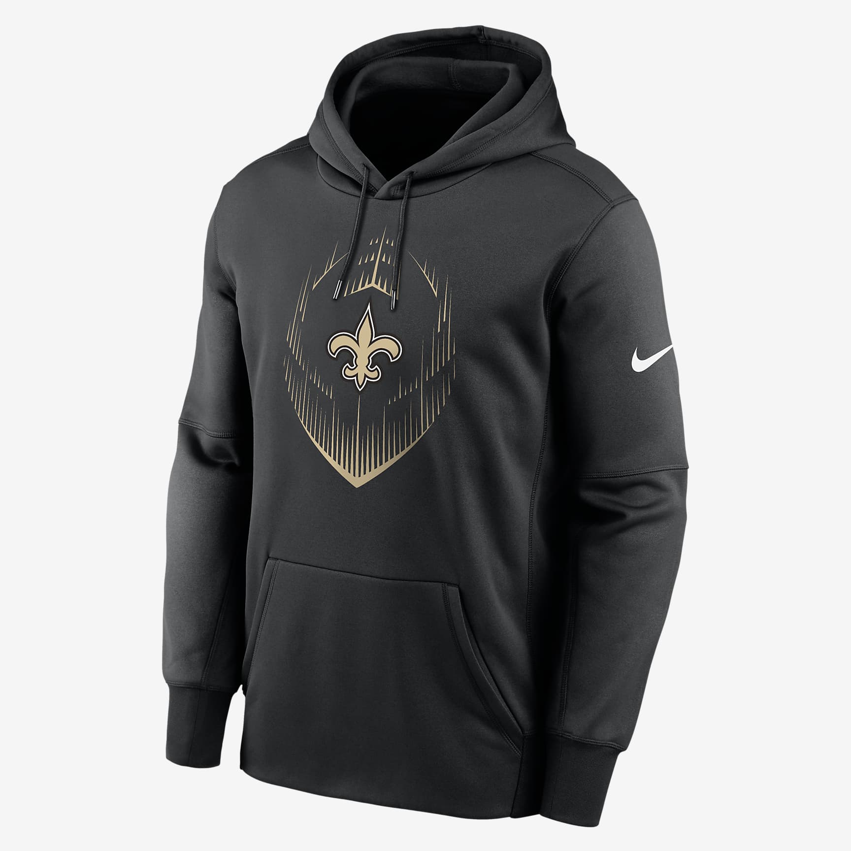 New Orleans Saints Icon Men’s Nike Therma NFL Pullover Hoodie