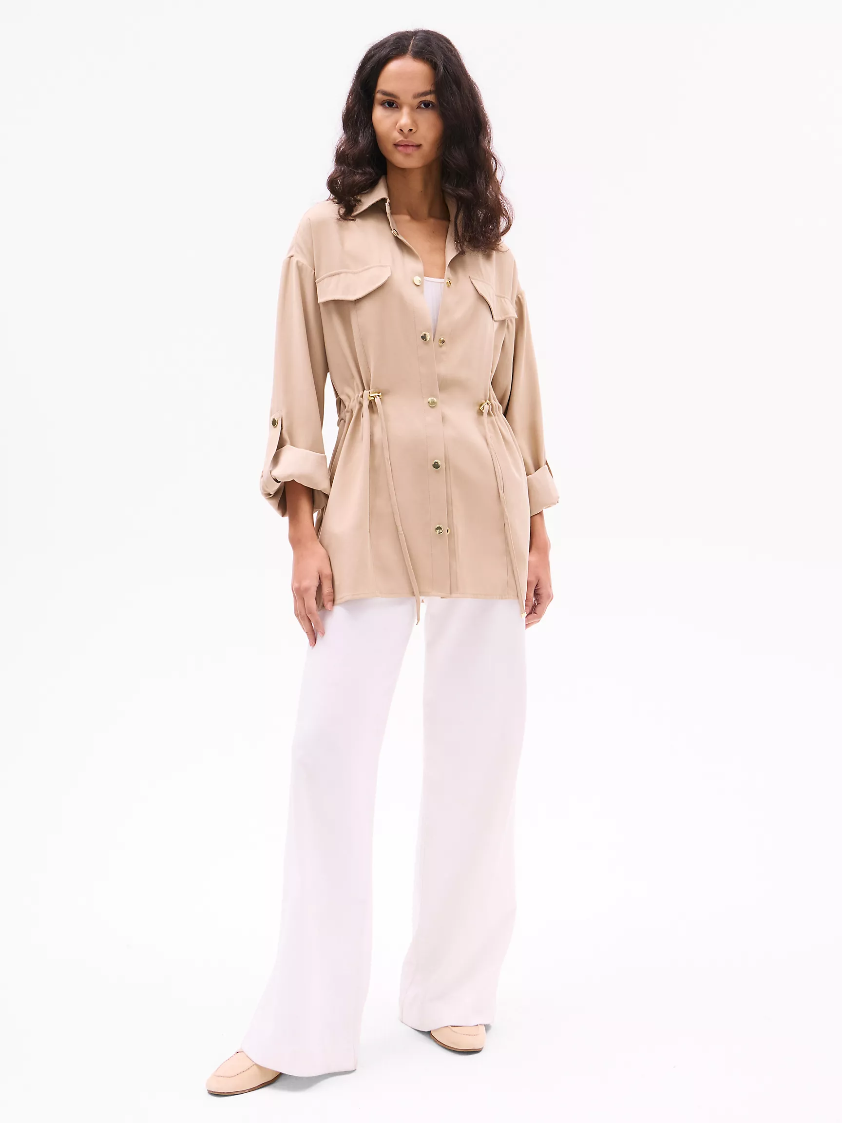 Женская куртка Tommy Hilfiger, Рубашка-куртка в утилитарном стиле