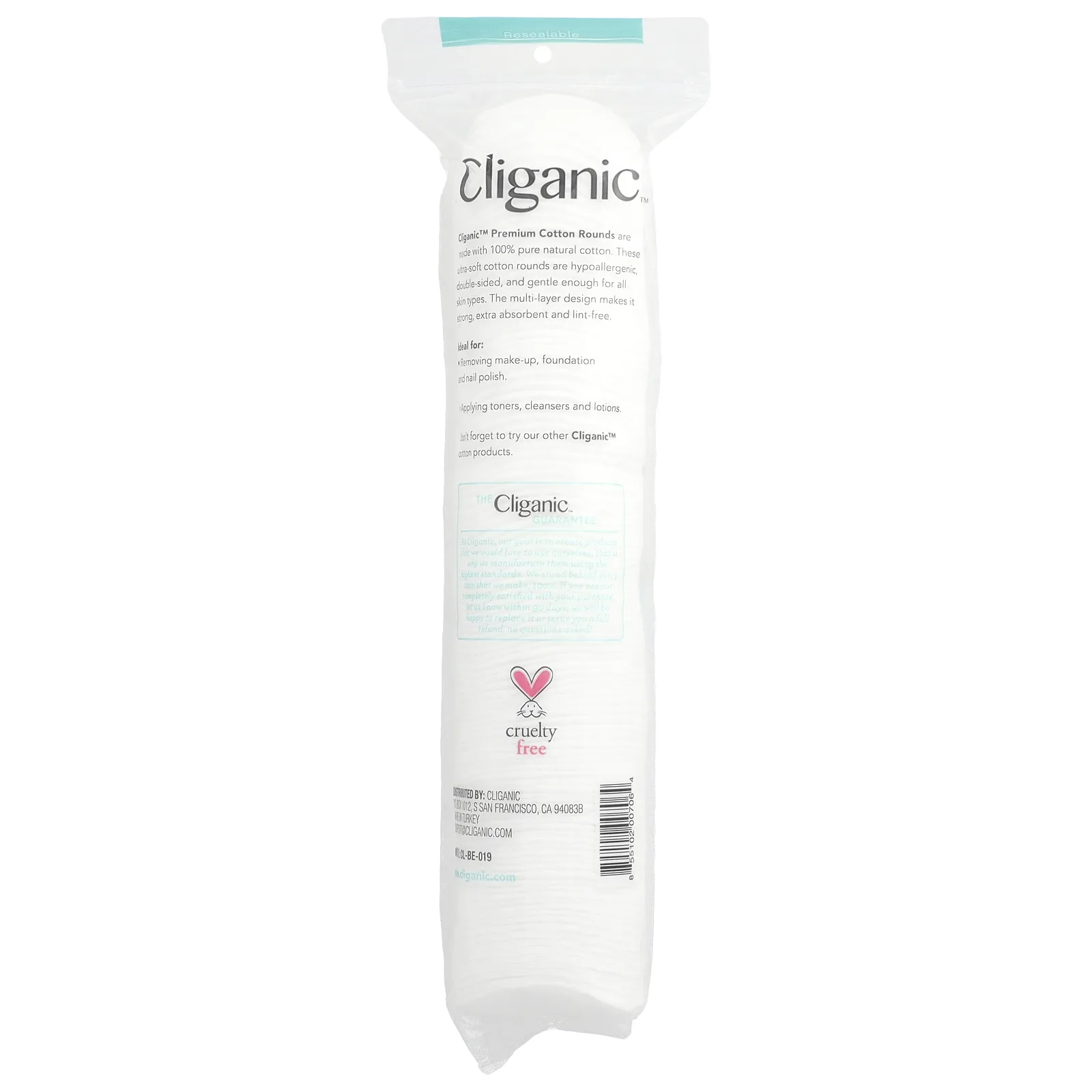 Cliganic, Хлопковые кружки премиального качества, 100 шт.