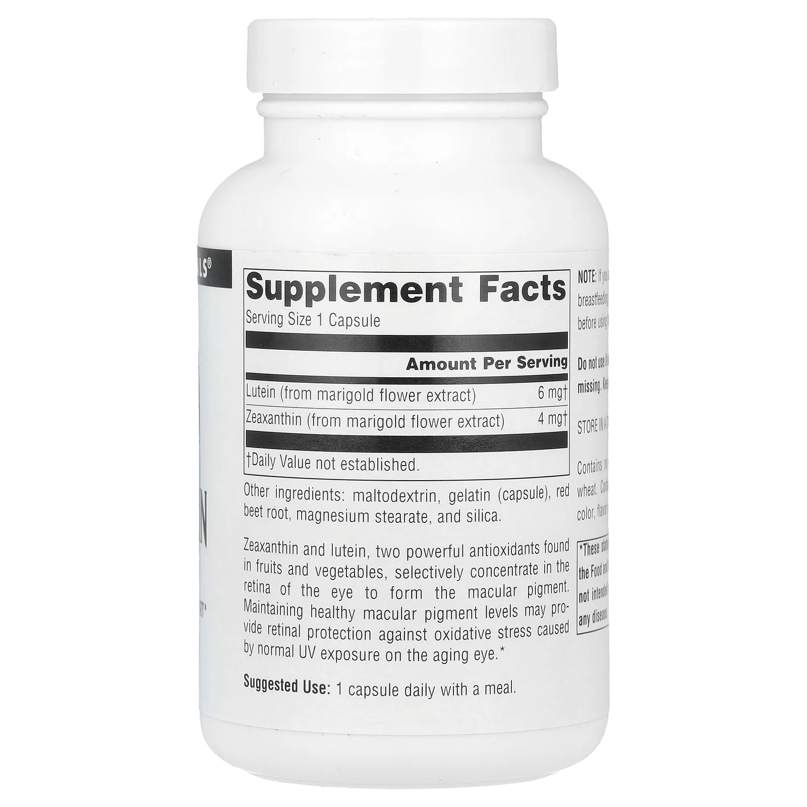 Source Naturals, Зеаксантин с лютеином, 10 мг, 120 капсул