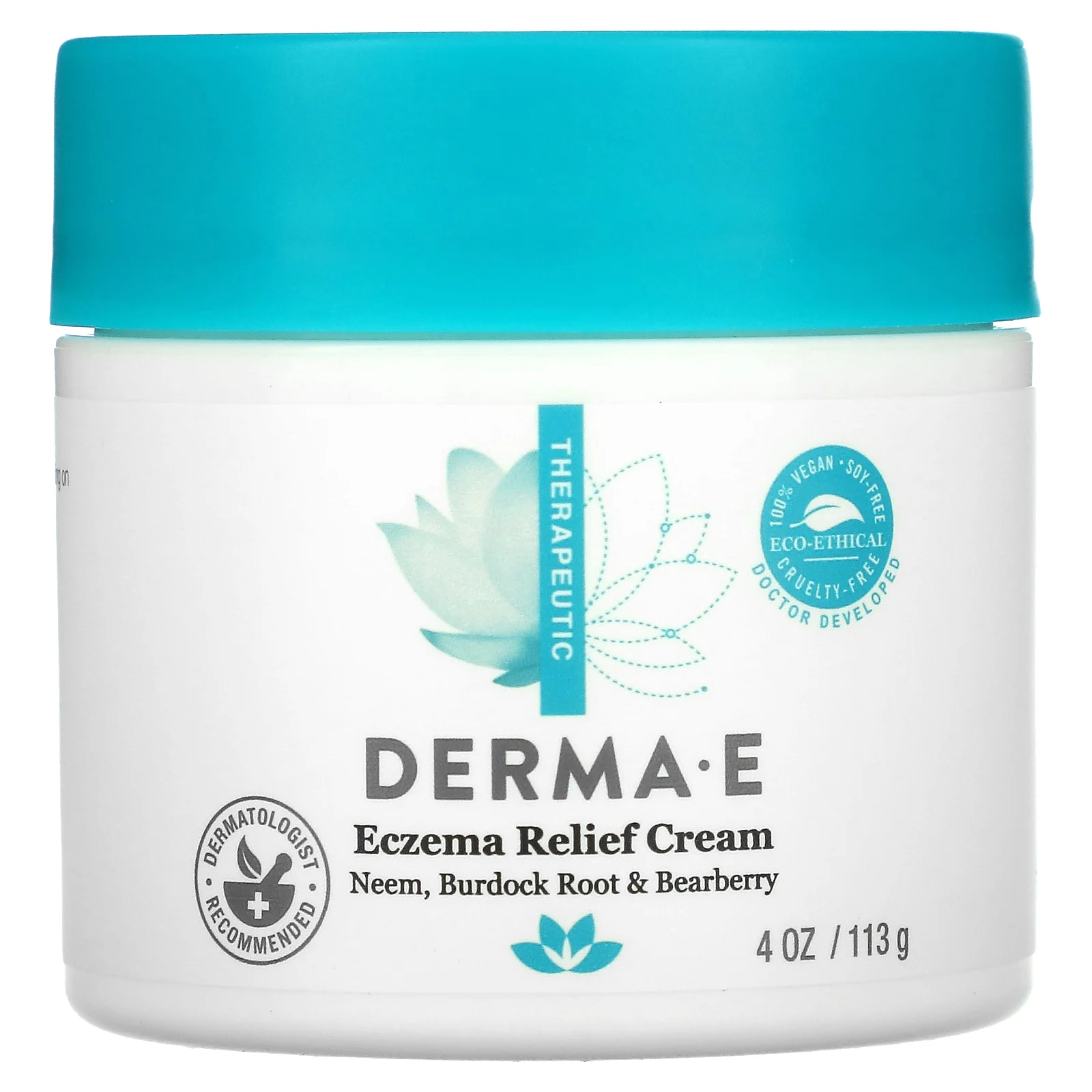 DERMA E, крем от экземы,113 г (4 унции)