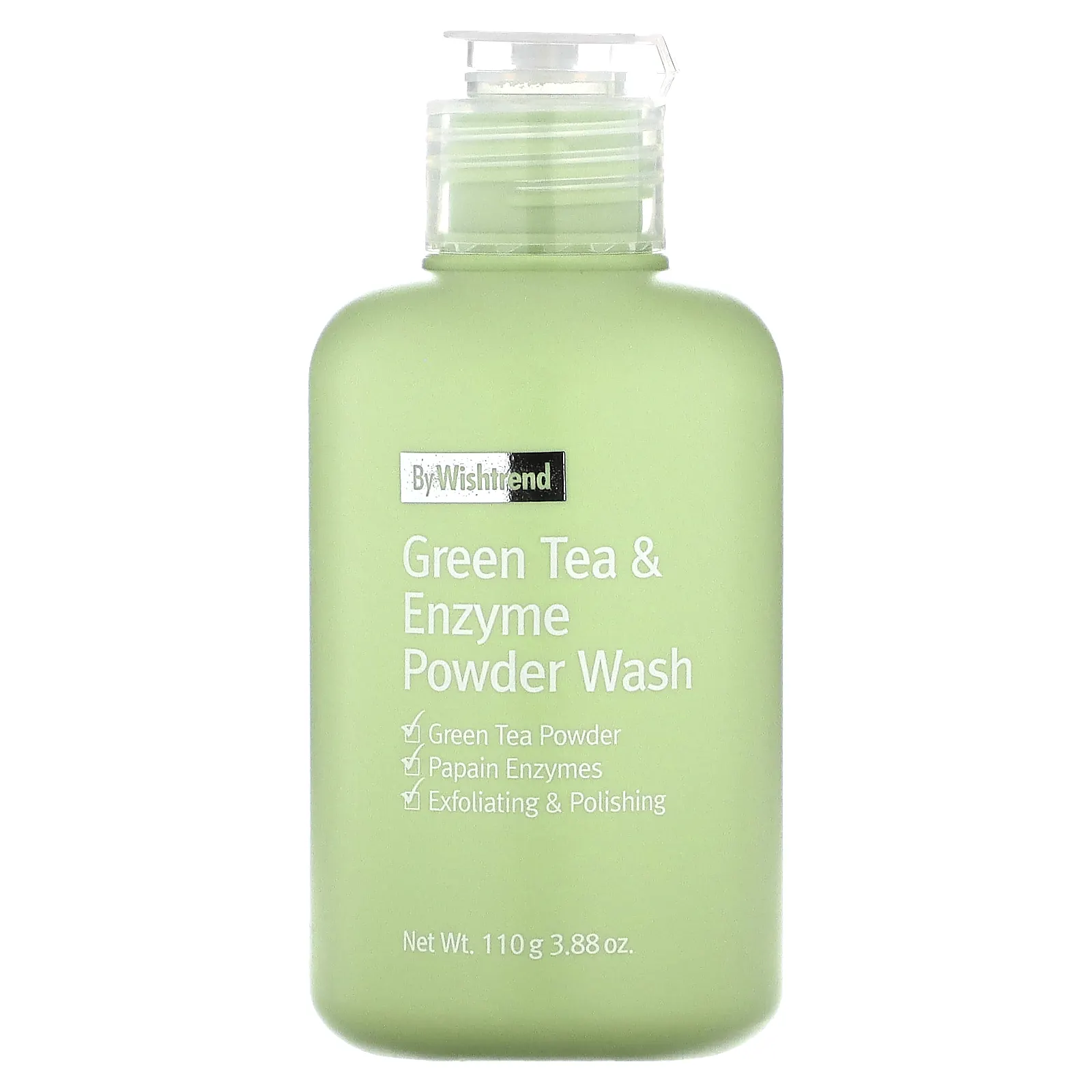 By Wishtrend, Пудра с зеленым чаем и ферментами, 110 г (3,88 унции)