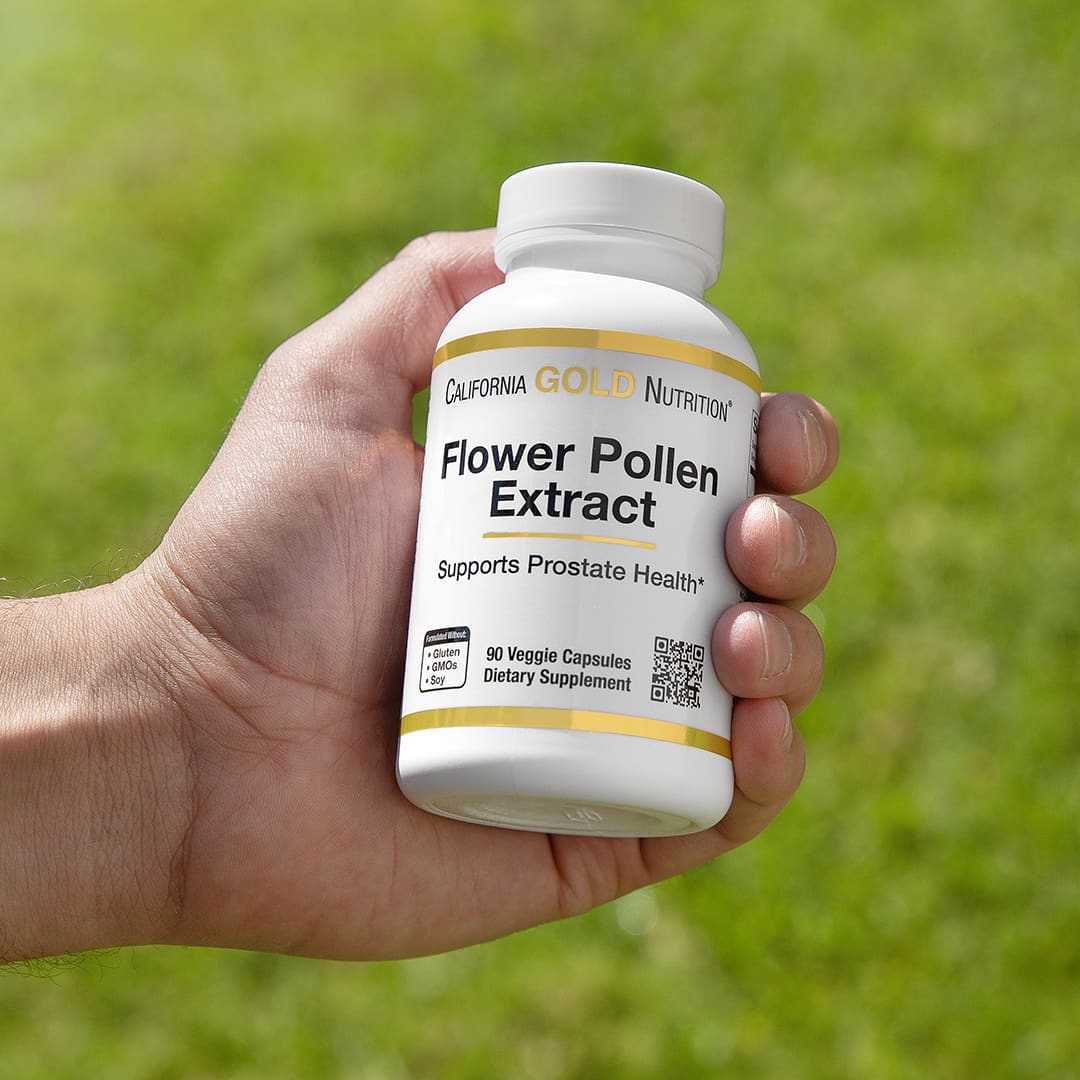 California Gold Nutrition, экстракт цветочной пыльцы, 90 растительных капсул