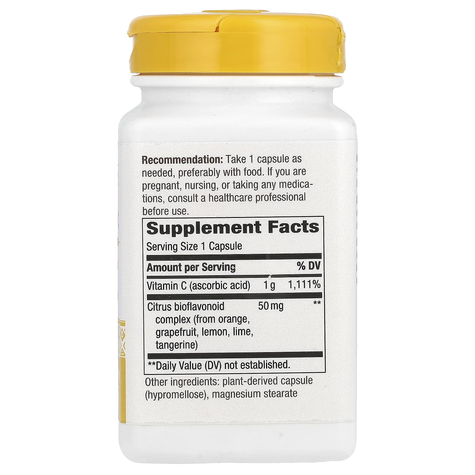 Nature's Way, Витамин C с биофлавоноидами, повышенная сила действия, 1000 мг, 100 веганских капсул