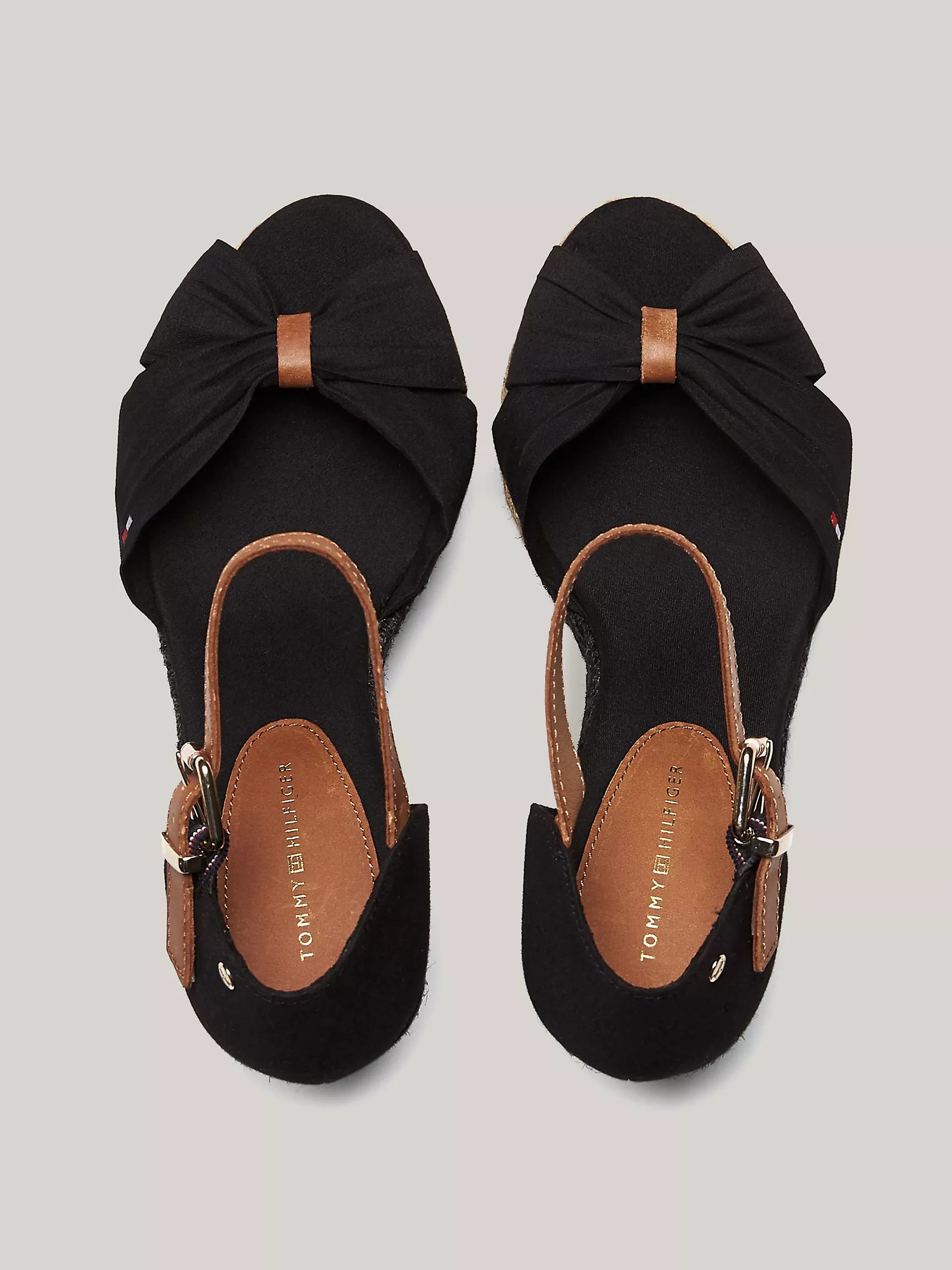 Женская обувь Tommy Hilfiger, Эспадрильи на танкетке с открытым носком