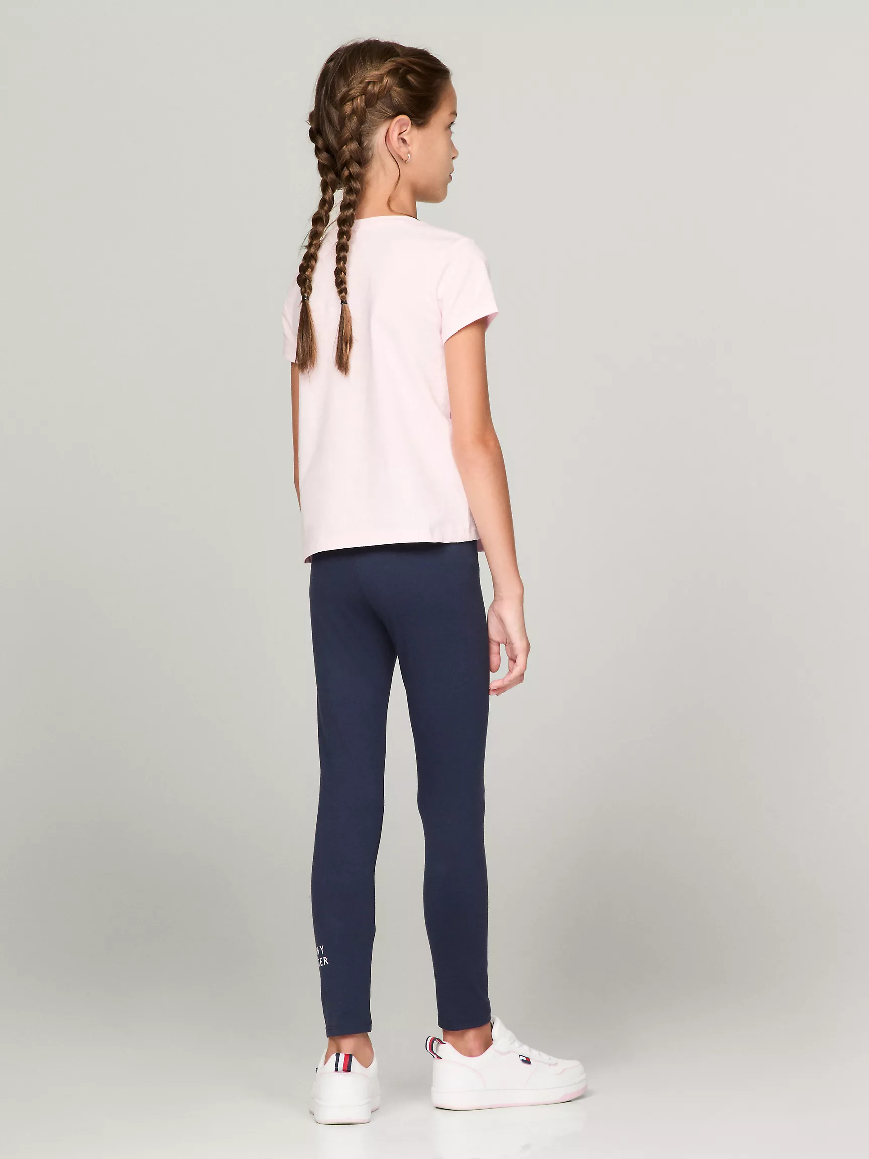 Футболка для девочек Tommy Hilfiger, Детская футболка с флаговыми полосками