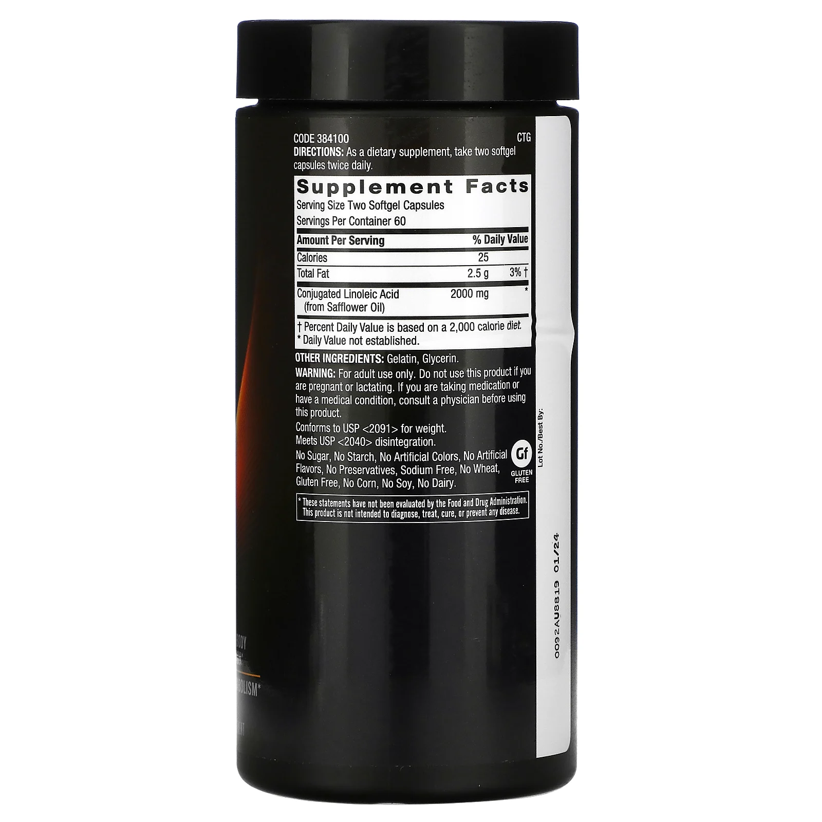 GNC, Body Dynamix, CLA, конъюгированная линолевая кислота, 120 мягких таблеток (Товар снят с продажи)