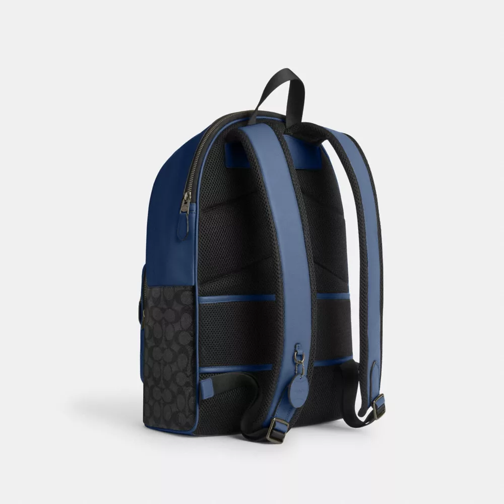 Рюкзак COACH West Backpack In Colorblock Signature Canvas