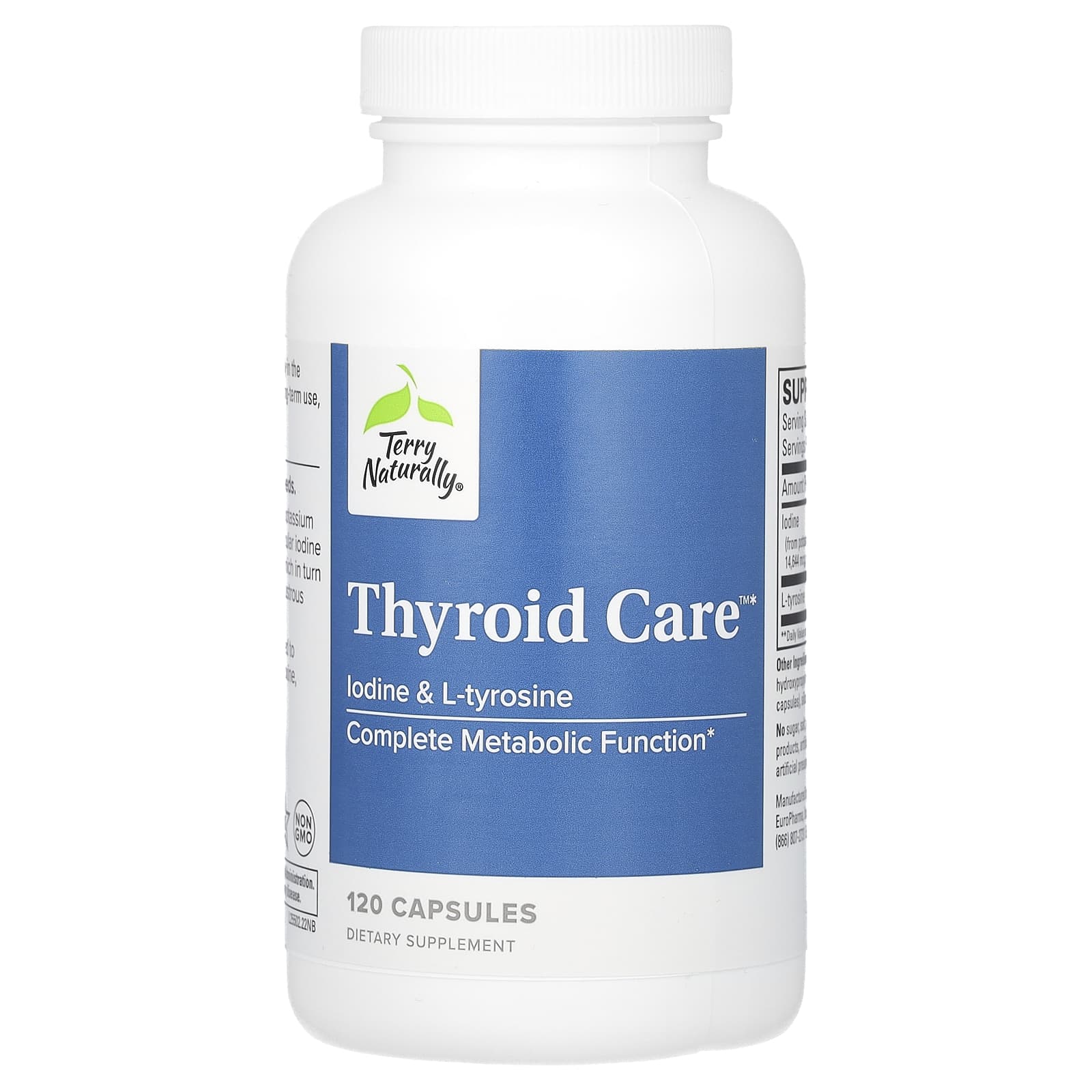 Terry Naturally, Thyroid Care, 120 капсул