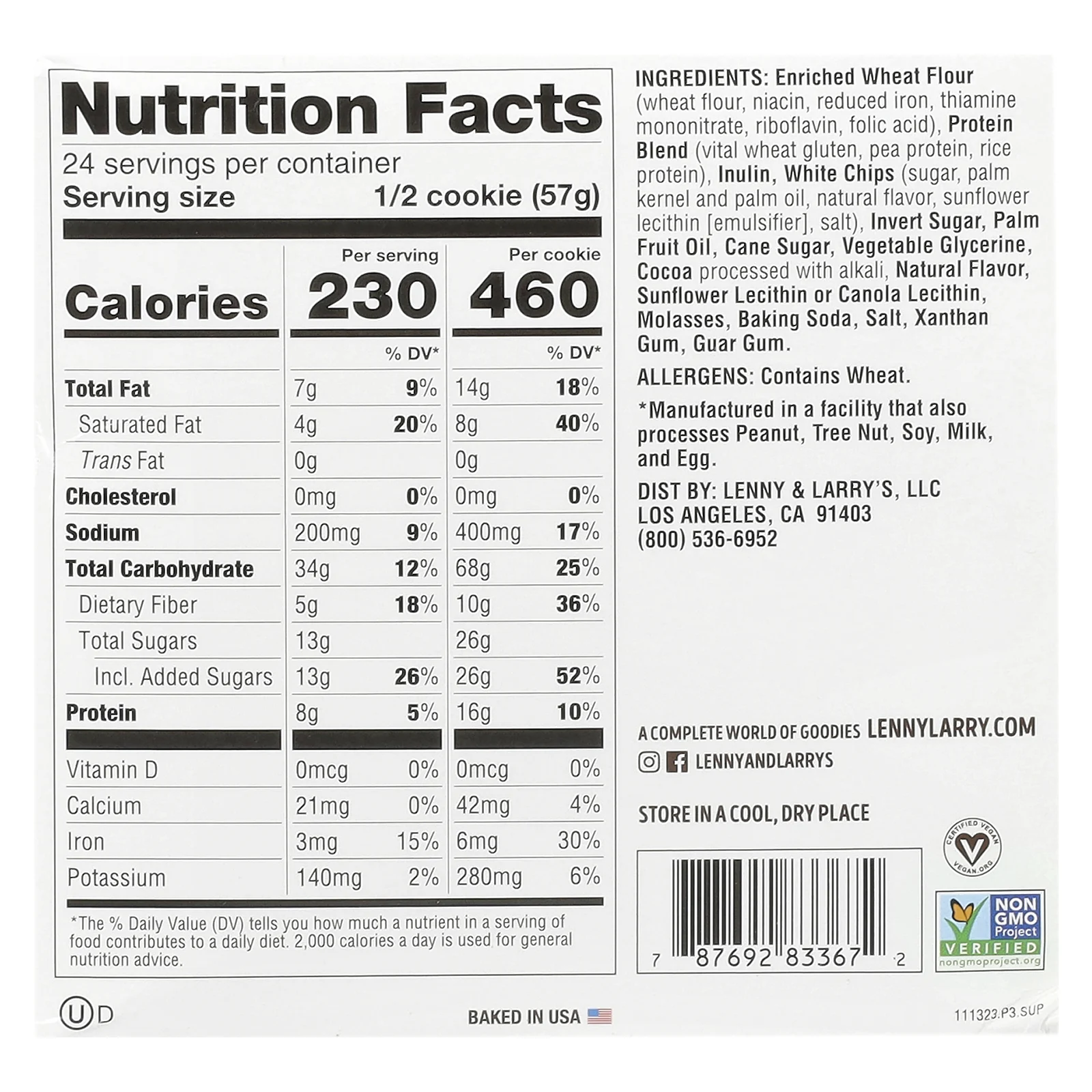 Lenny & Larry's, The Complete Cookie®, шоколад с мятой, 12 видов печенья, 113 г (4 унции)