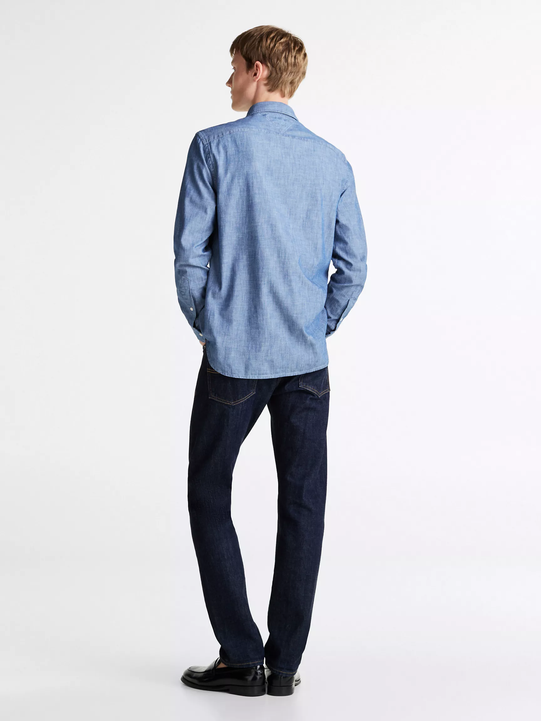 Мужская рубашка Tommy Hilfiger, Рубашка из шамбре стандартного кроя