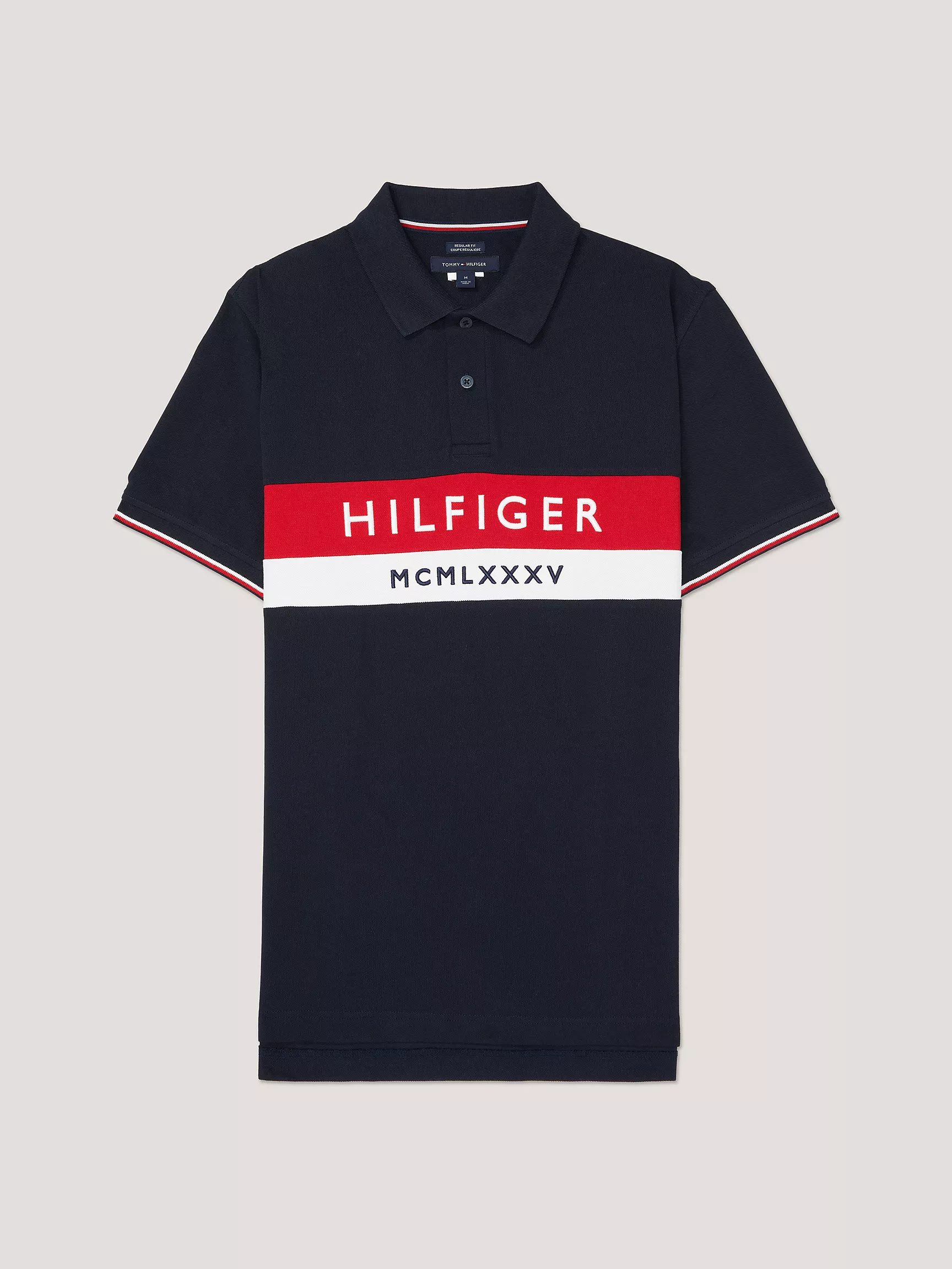 Мужское поло Tommy Hilfiger, Стандартное поло в стиле Colorblock