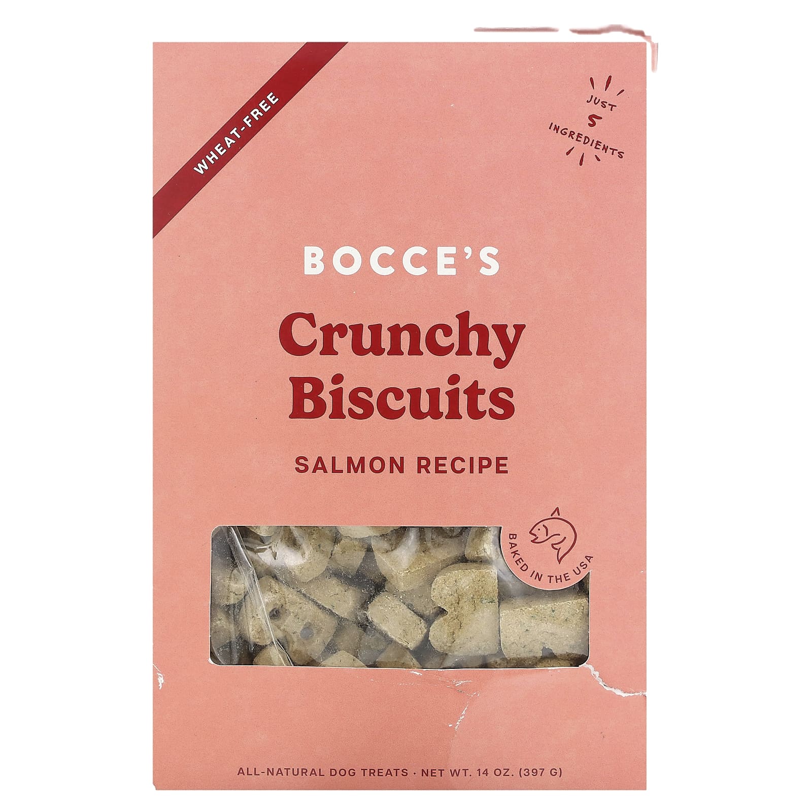 Bocce's Bakery, Хрустящее печенье, лосось, 397 г (14 унций)