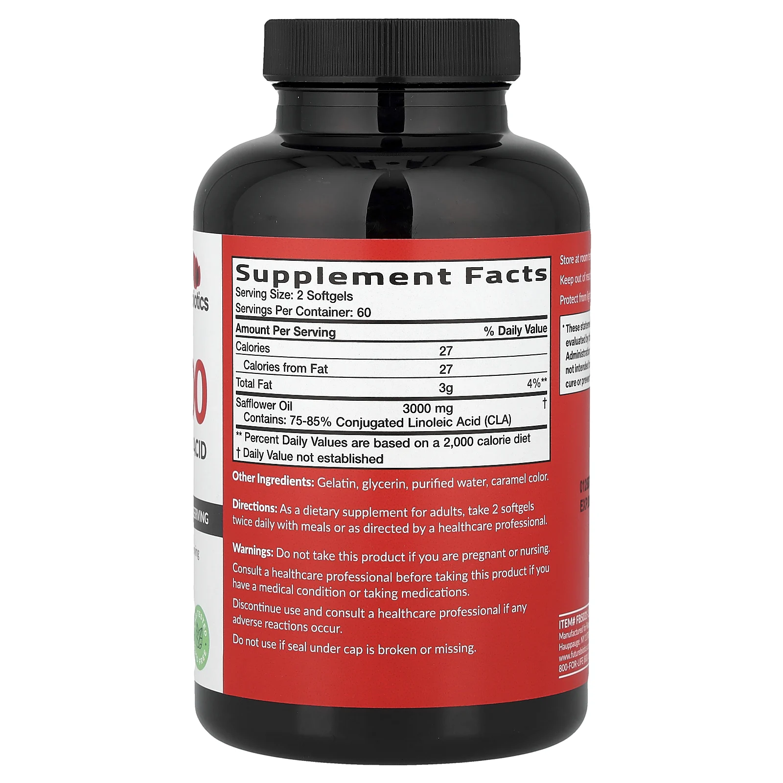 Futurebiotics, CLA 3000, 3000 мг, 120 мягких таблеток