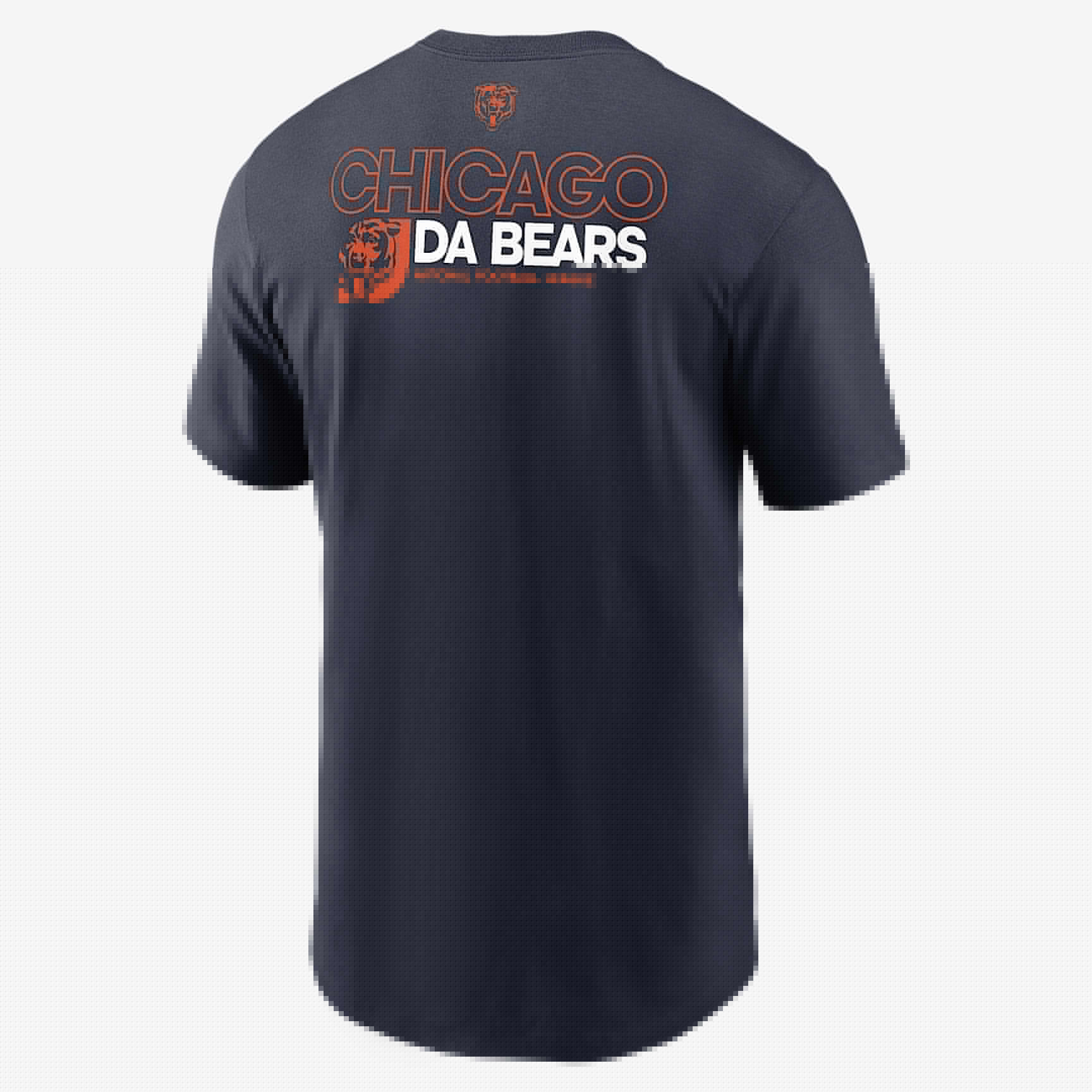 Chicago Bears Team Outline Essential T-Shirt Men's Nike NFL T-Shirt