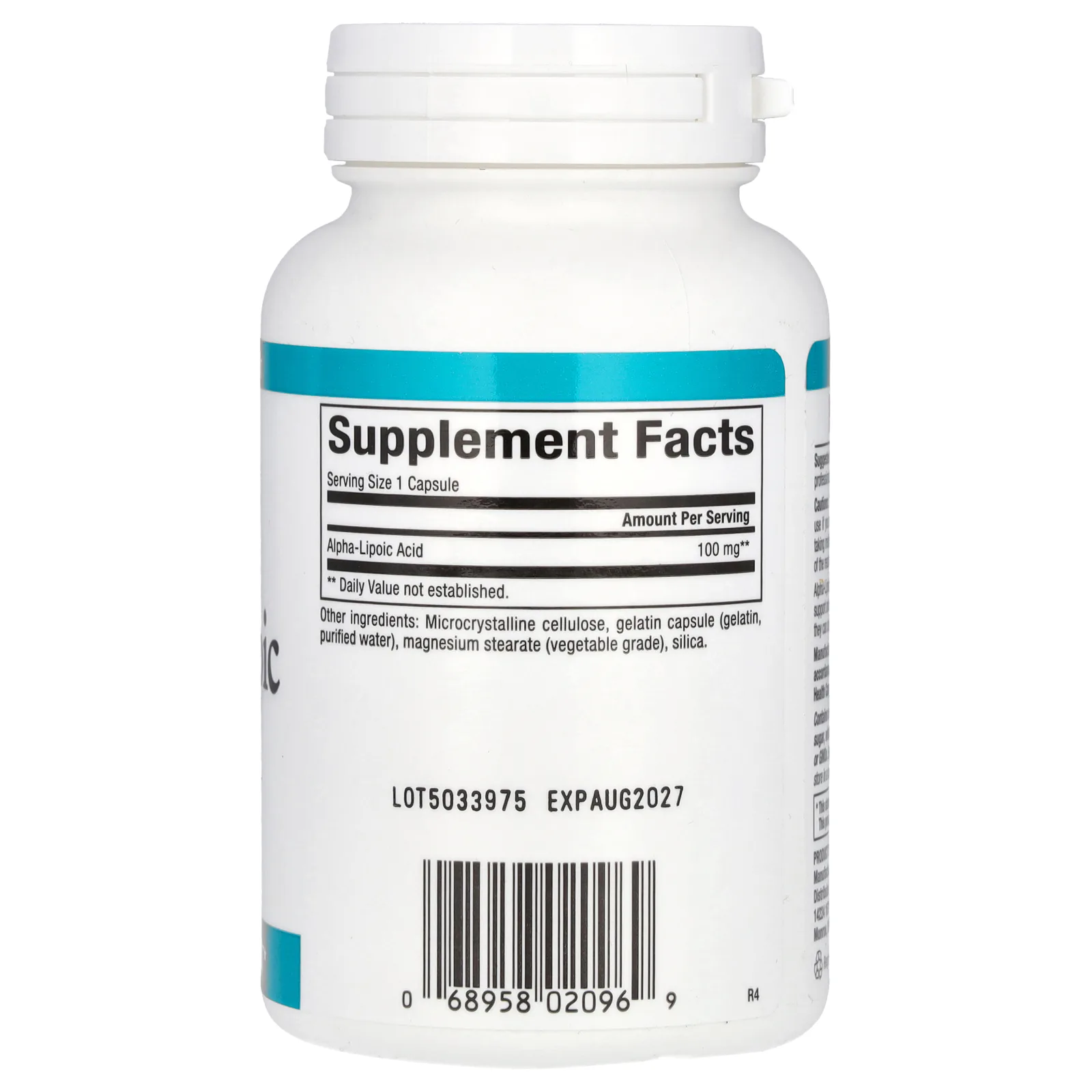 Natural Factors, Альфа-липоевая кислота, 100 мг, 120 капсул