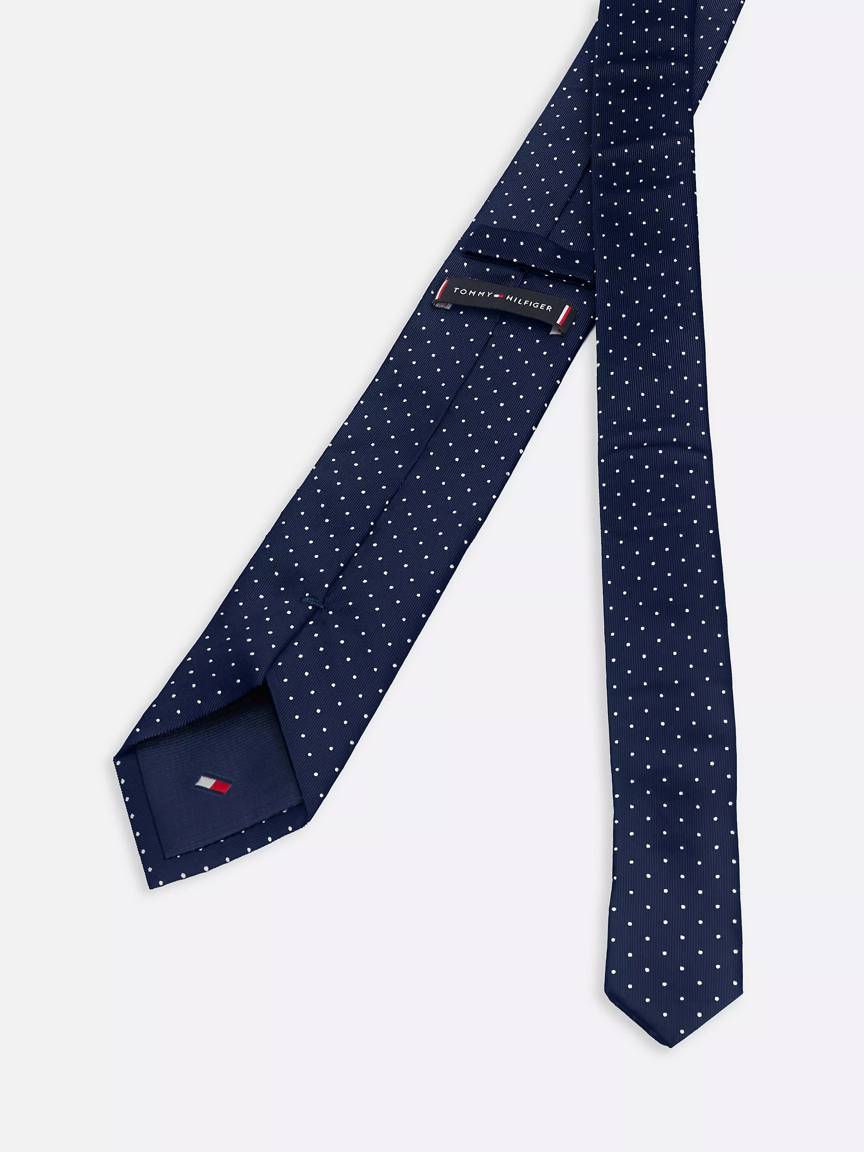 Мужской галстук Tommy Hilfiger, Шелковый галстук в горошек