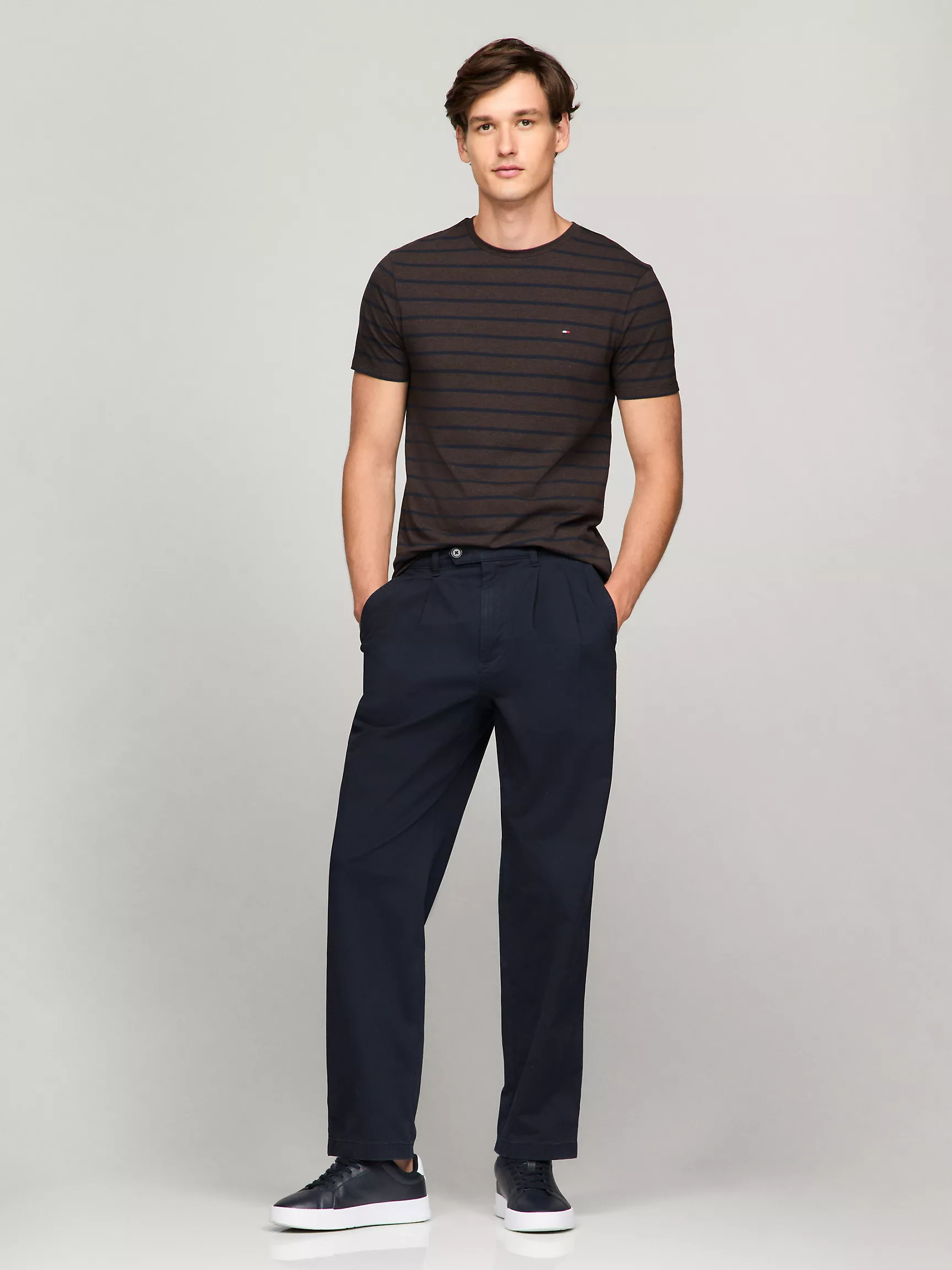 Мужская футболка Tommy Hilfiger, Эластичная футболка премиального качества сверхприталенного кроя