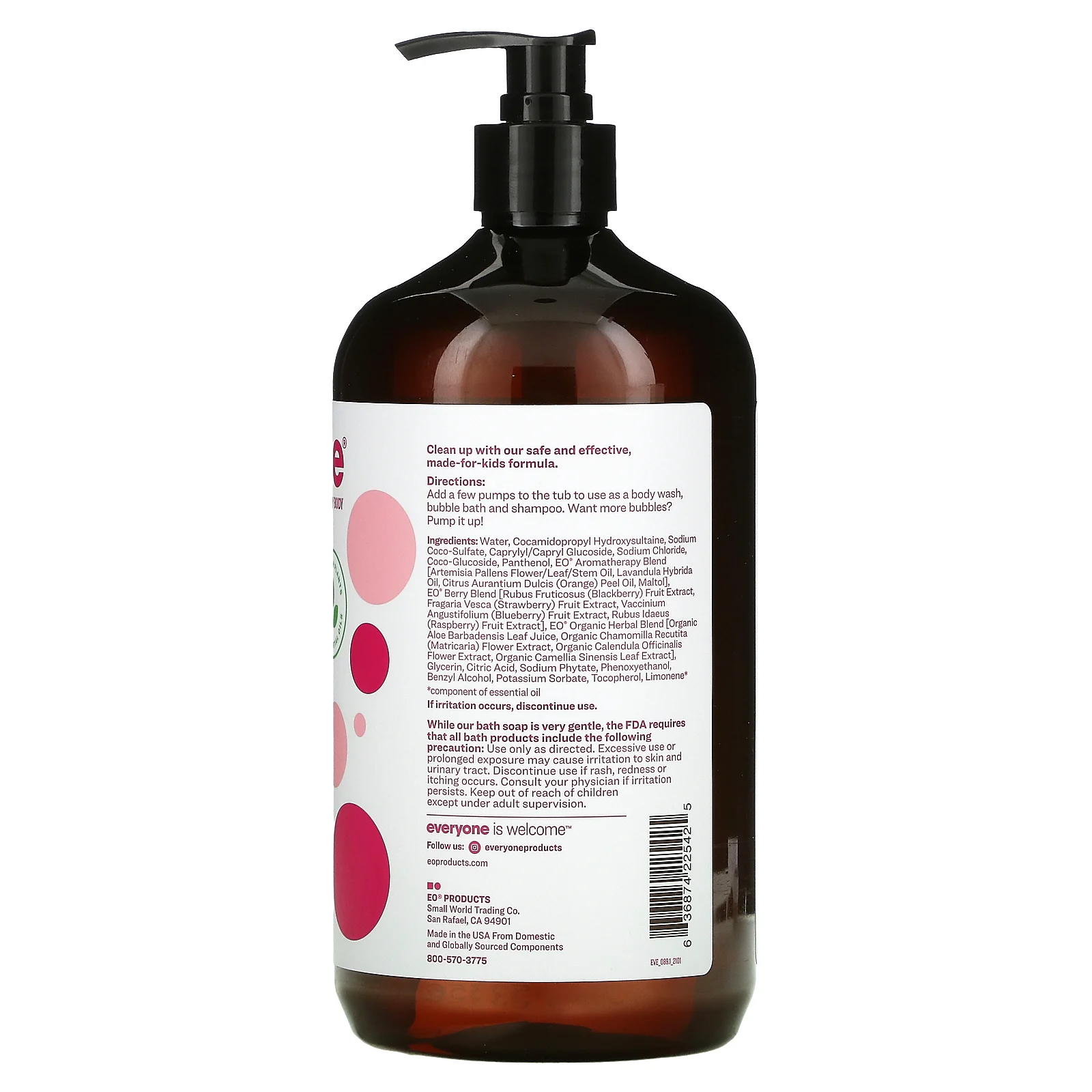 Everyone, детское мыло 3 в 1, ягодный вкус, 946 мл (32 жидк. унции)