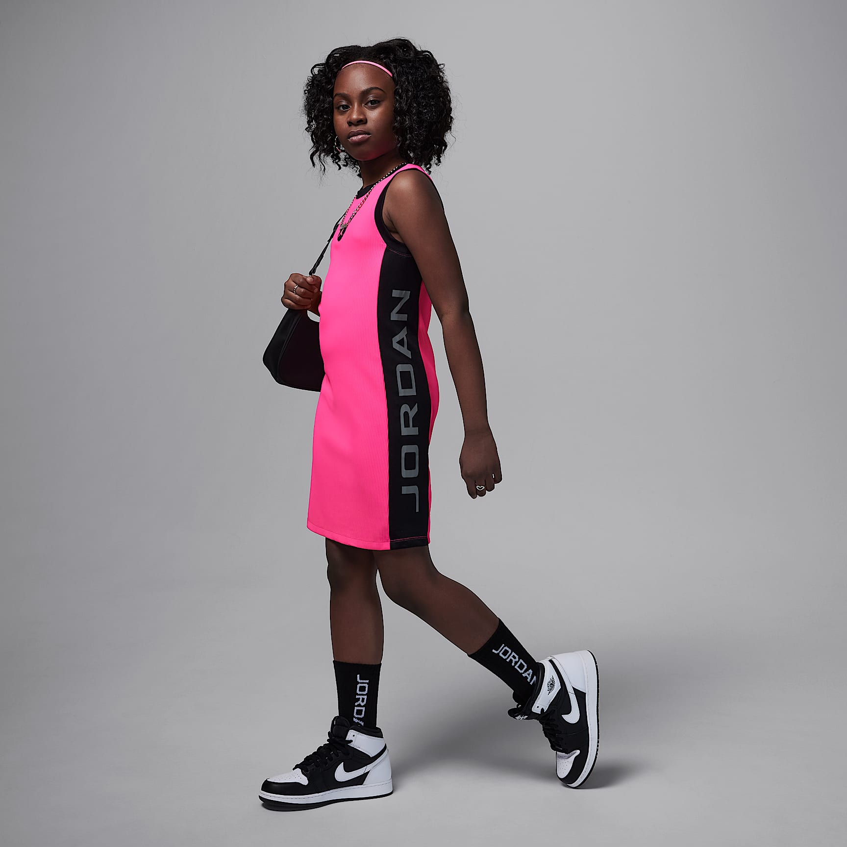 Jordan Big Kids' "She Takes Flight" Ribbed Dress