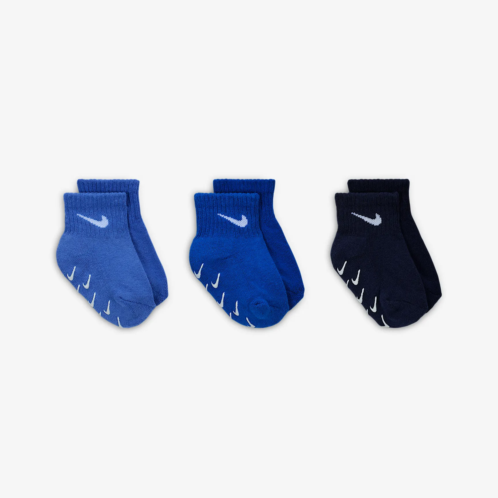 Nike Baby/Toddler Gripper Ankle Socks (3 Pairs)