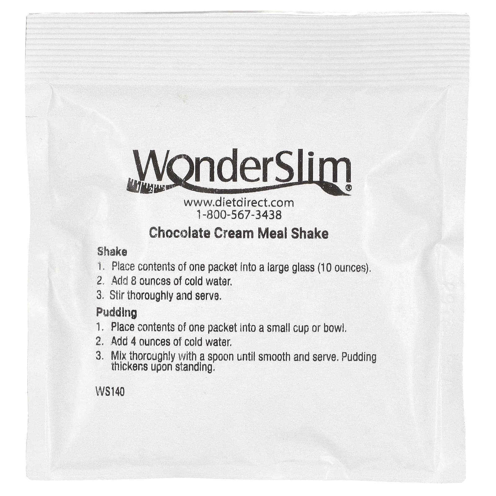 WonderSlim, коктейль, шоколадный крем, 7 пакетиков по 27 г