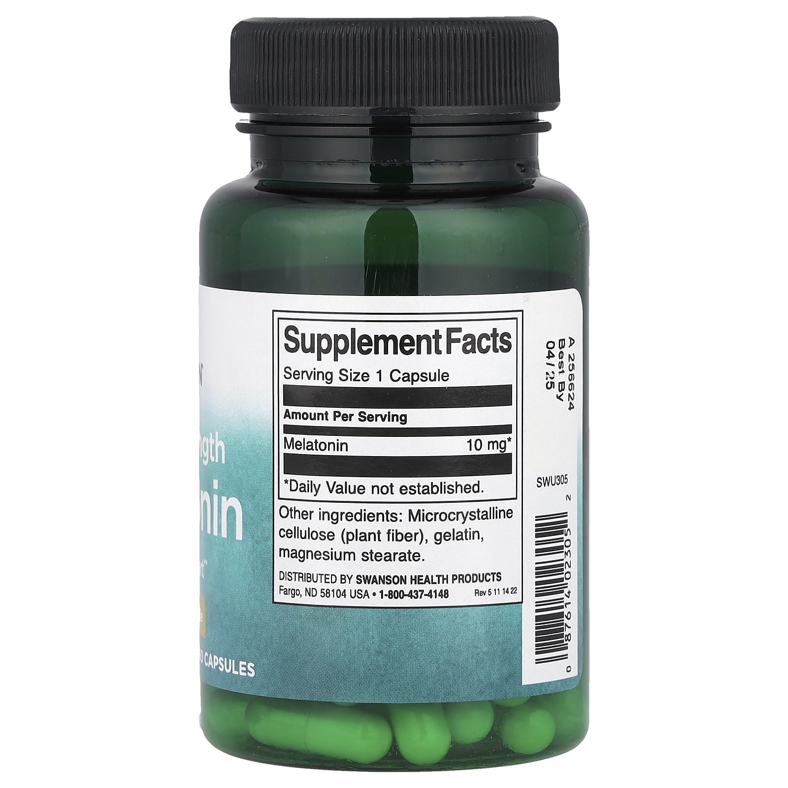 Swanson, Мелатонин тройной силы, 10 мг, 60 капсул