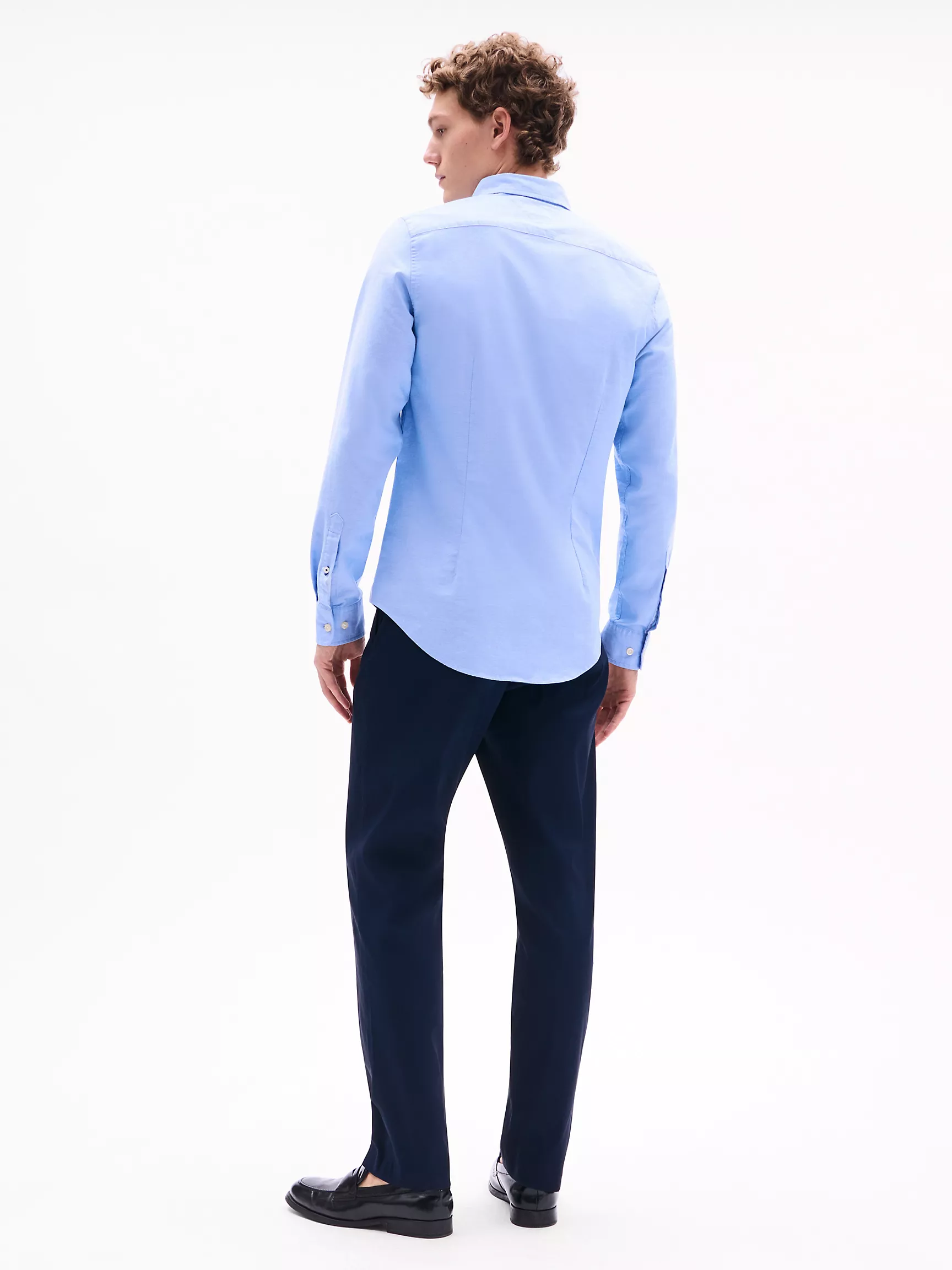 Мужская рубашка Tommy Hilfiger, Приталенная рубашка из оксфорда