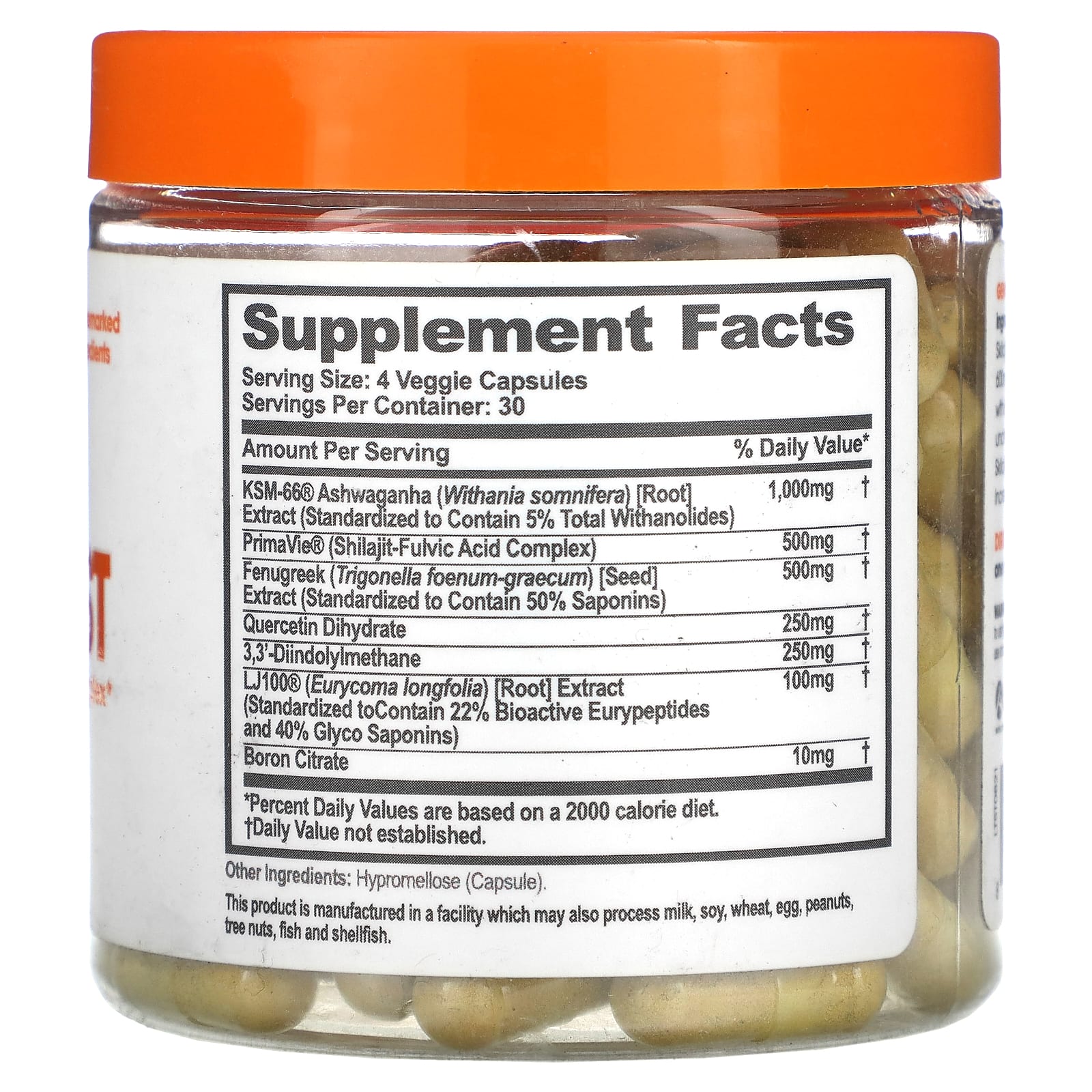 The Genius Brand, Genius Test, улучшенный комплекс для повышения уровня тестостерона, 120 растительных капсул