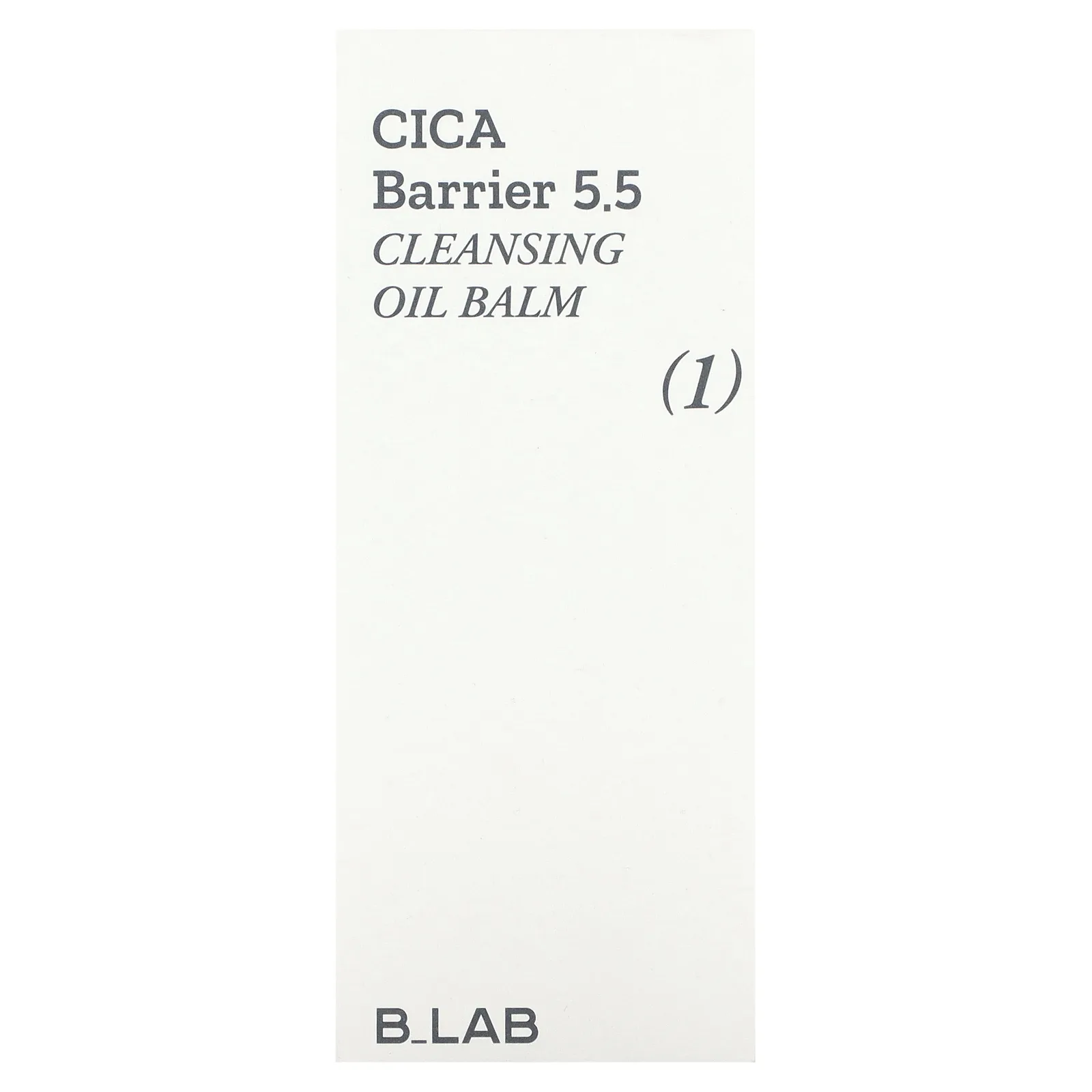 B_Lab, Cica Barrier 5.5, очищающий масляный бальзам, 100 мл (3,4 жидк. Унции)