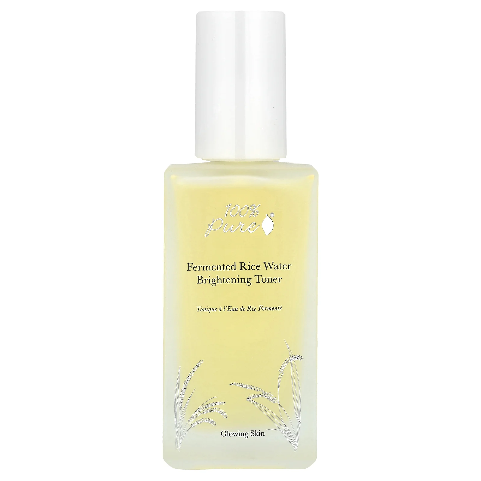 100% Pure, Осветляющий тоник с ферментированной рисовой водой, 100 мл (3,3 жидк. Унции)
