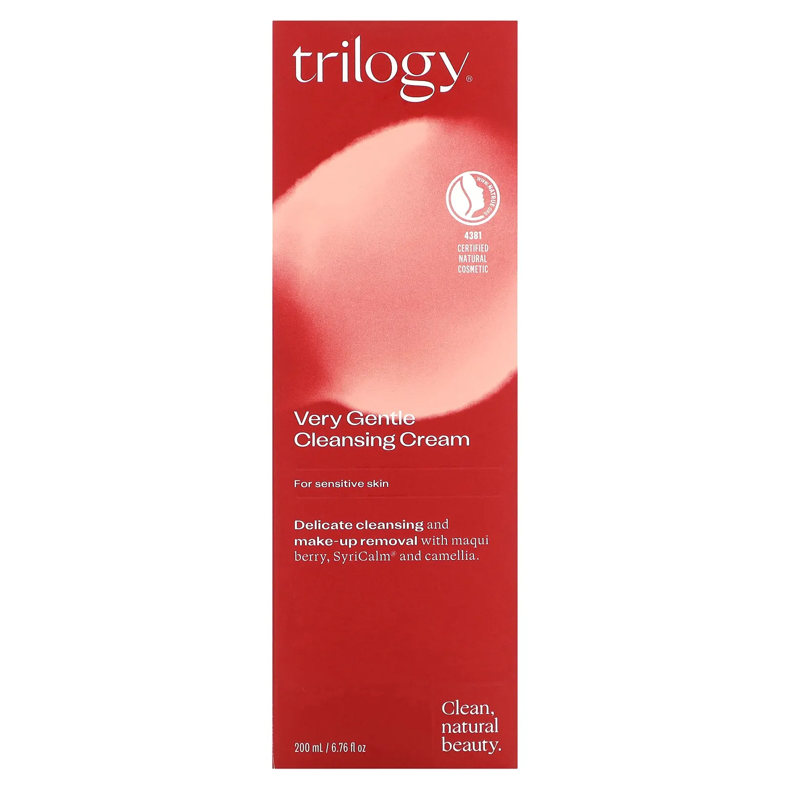 Trilogy, Очень нежный очищающий крем, для чувствительной кожи, 200 мл (6,76 жидк. Унции)