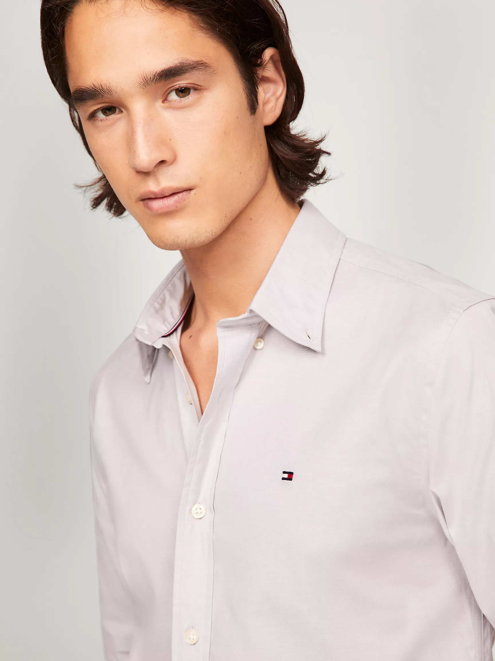 Мужская рубашка Tommy Hilfiger, Эластичная рубашка из поплина стандартного кроя