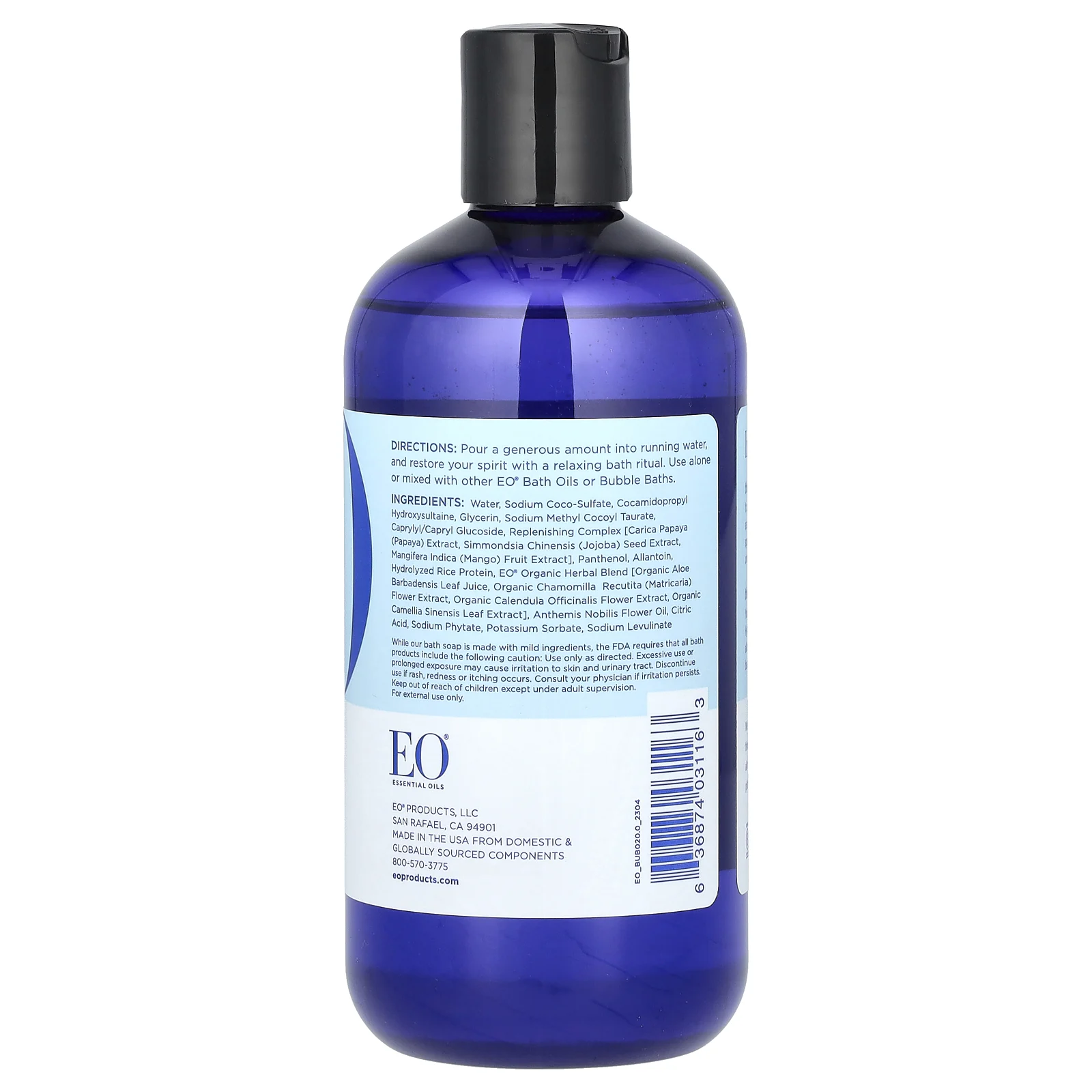 EO Products, Sunday Soak Bubble Bath, просто без запаха, 355 мл (12 жидк. Унций)