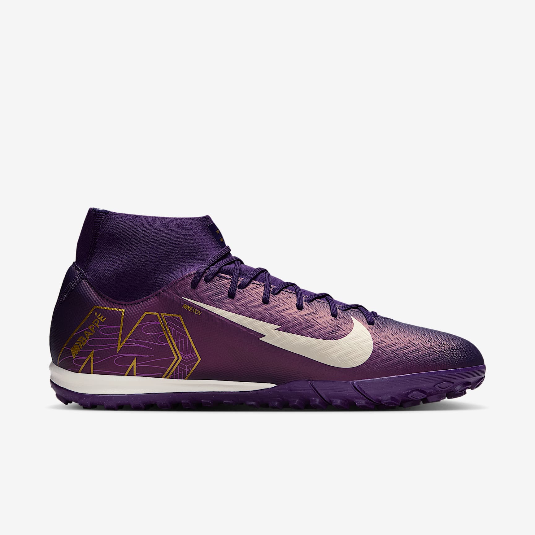 Nike Mercurial Superfly 10 Academy "Kylian Mbappé" TF High-Top Soccer Shoes