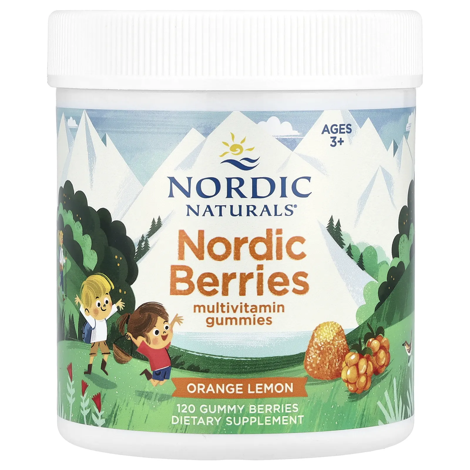 Nordic Naturals, Nordic Berries, мультивитаминные жевательные таблетки, для детей от 3 лет, оригинальный вкус, 120 жевательных таблеток